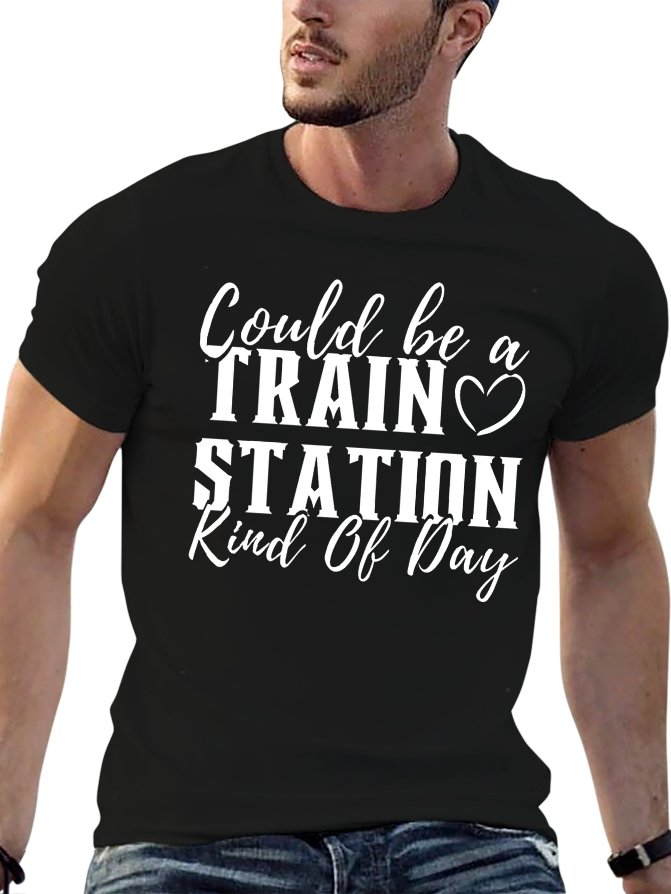 Train Station Kind Of Day Graphic Tee