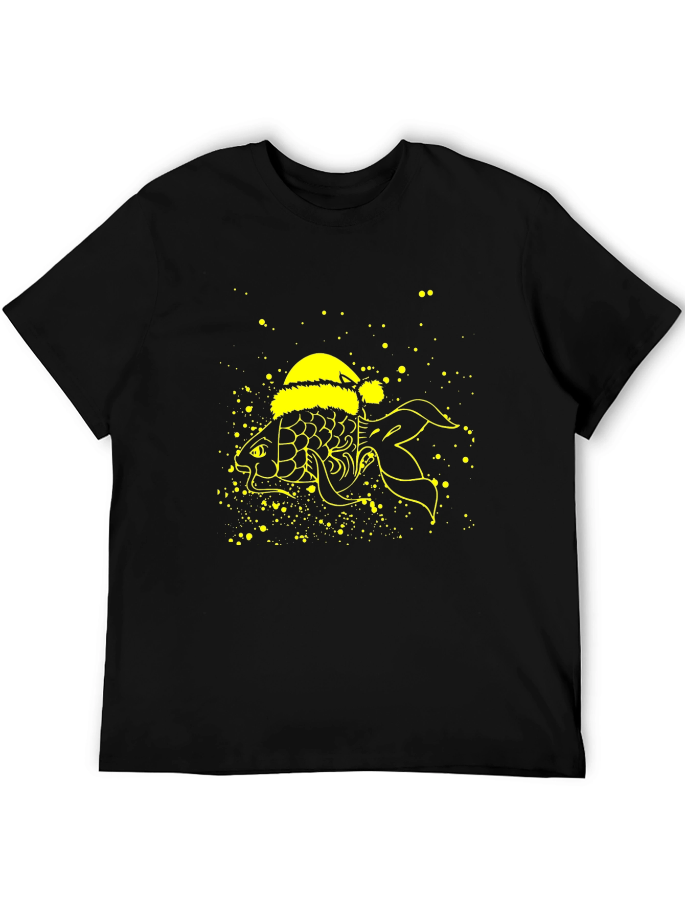 Festive Fish T-Shirt - Holiday Novelty Tee