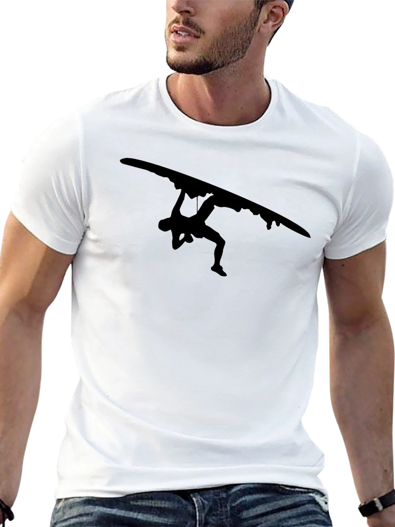 Hang Glider Black Graphic Tee