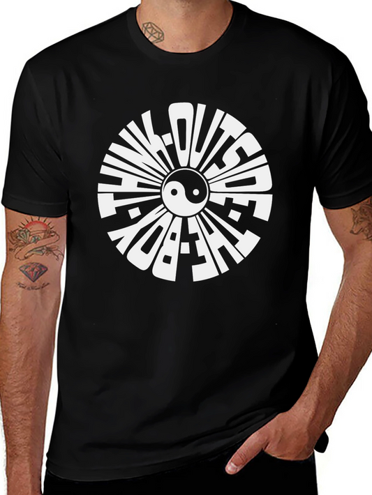 Think Outside the Box T-Shirt - Yin Yang Graphic Tee