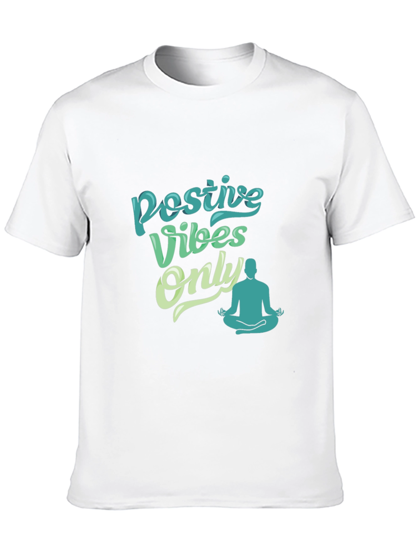 Positive Vibes Only Tee - Yoga Meditation Shirt
