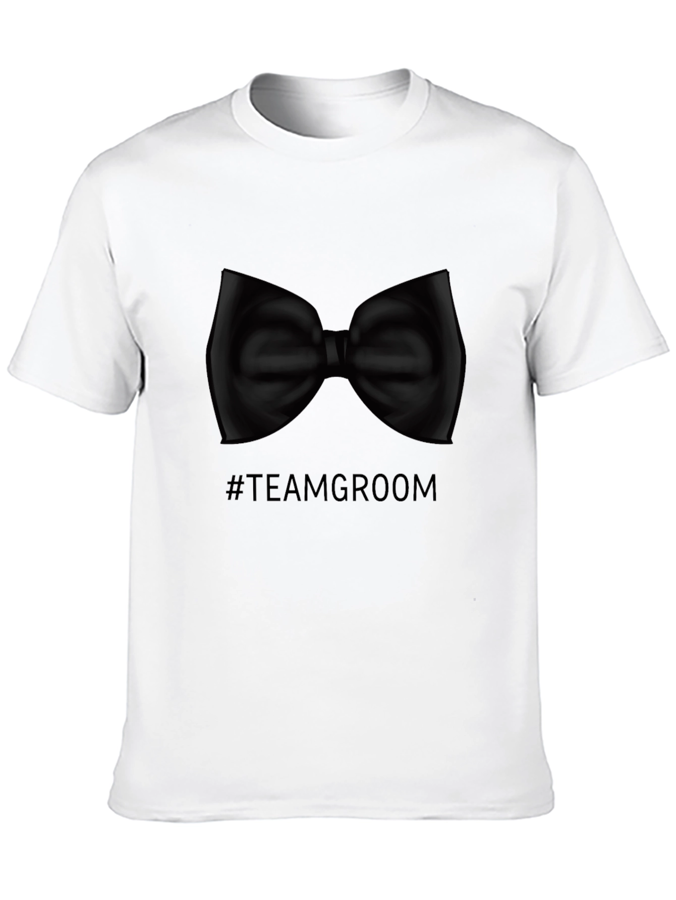 Team Groom Bow Tie Graphic T-Shirt