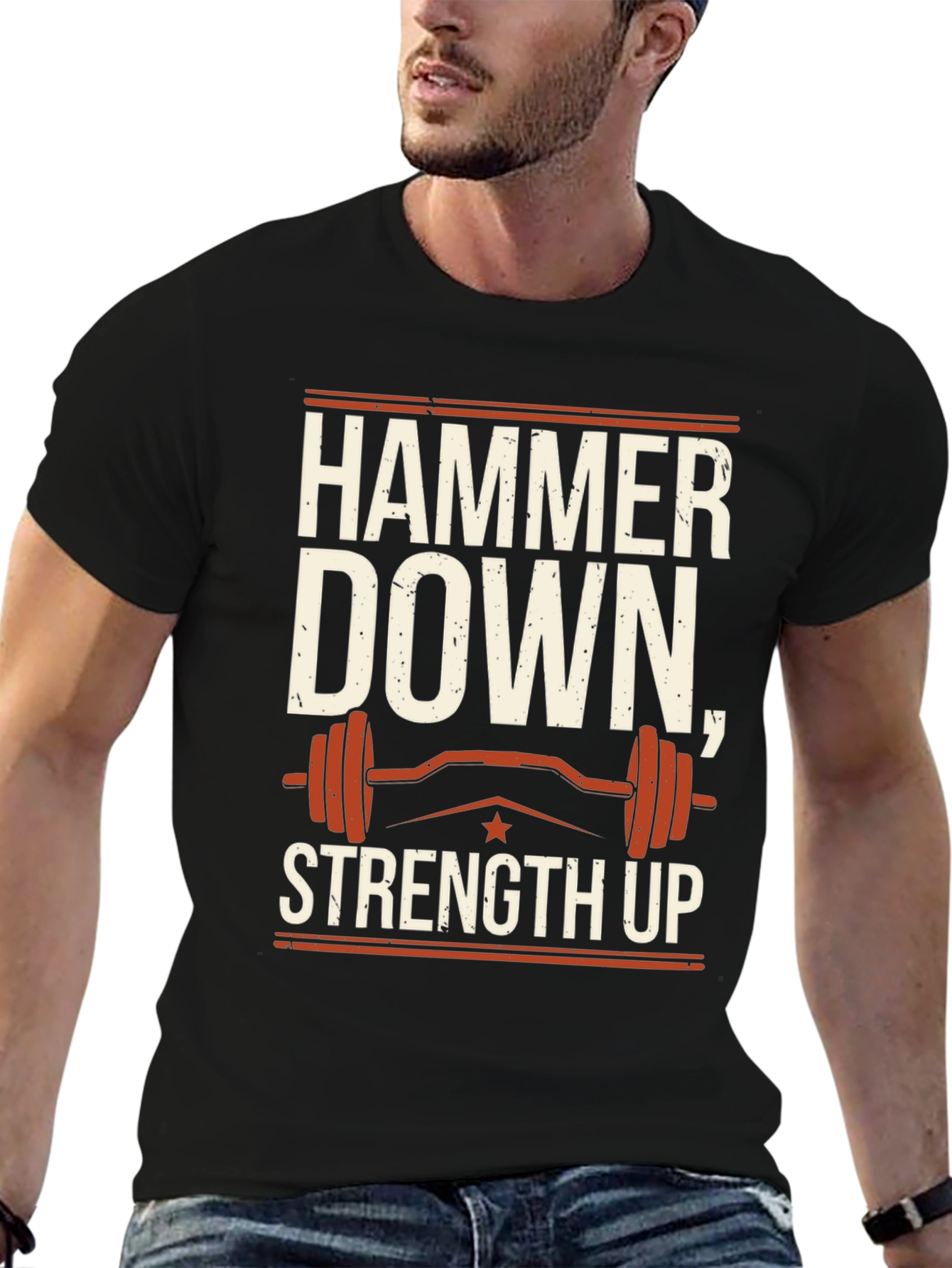 Hammer Down Strength Up Graphic Tee