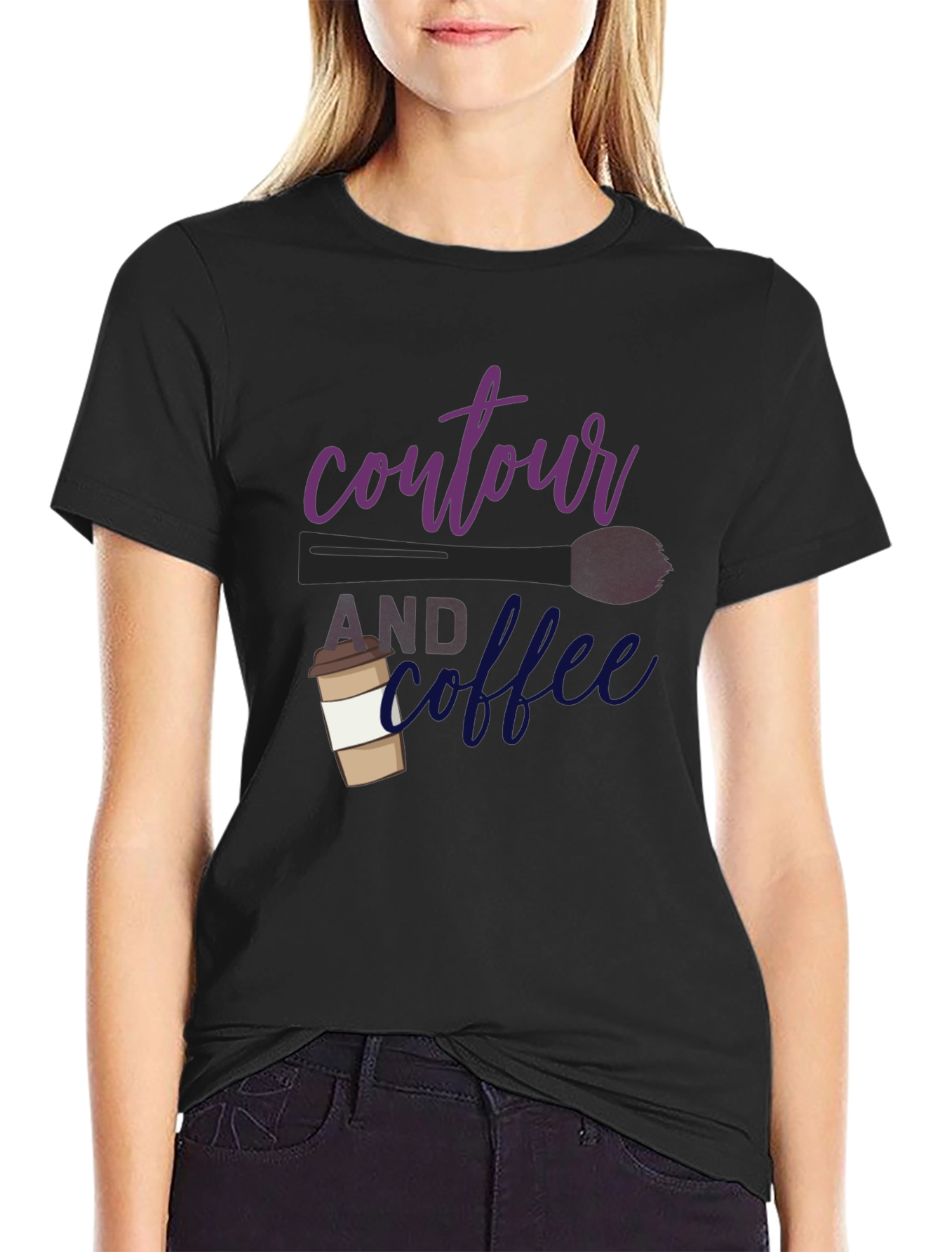 Contour & Coffee Graphic Tee - Stylish Comfort