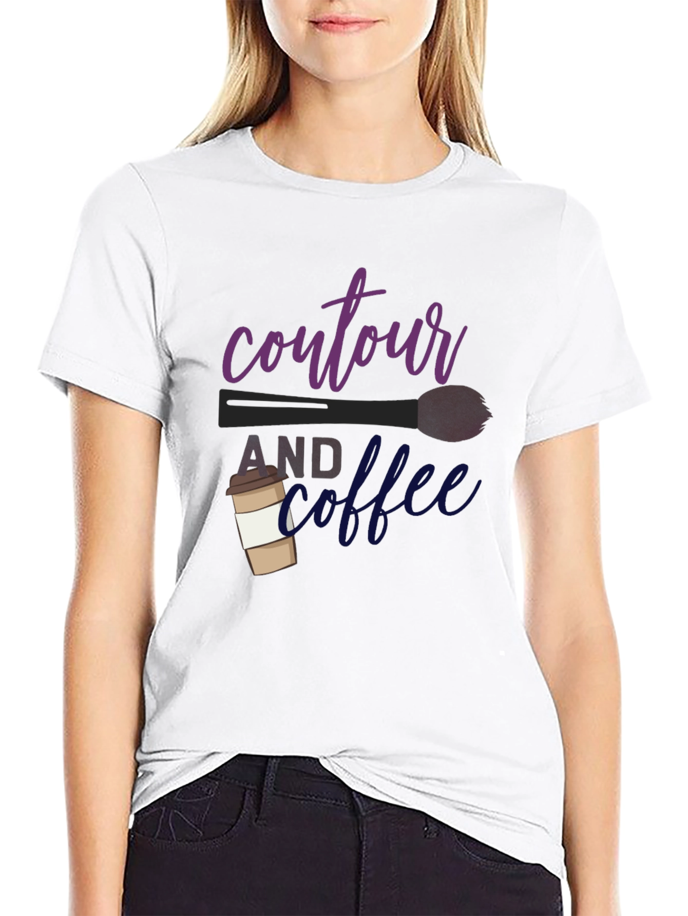 Contour & Coffee Graphic Tee - Stylish Comfort