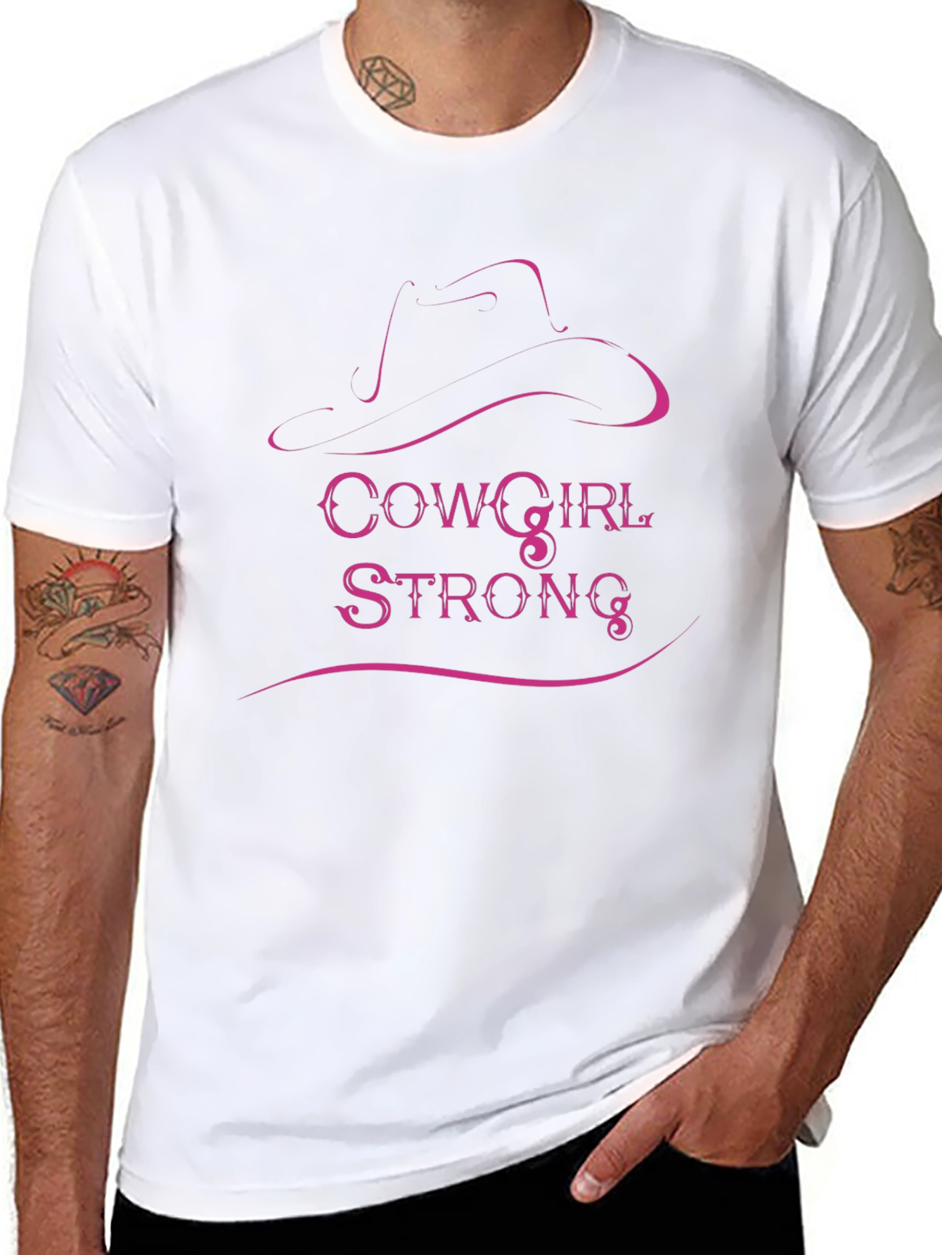 Cowgirl Strong Graphic Tee - Black