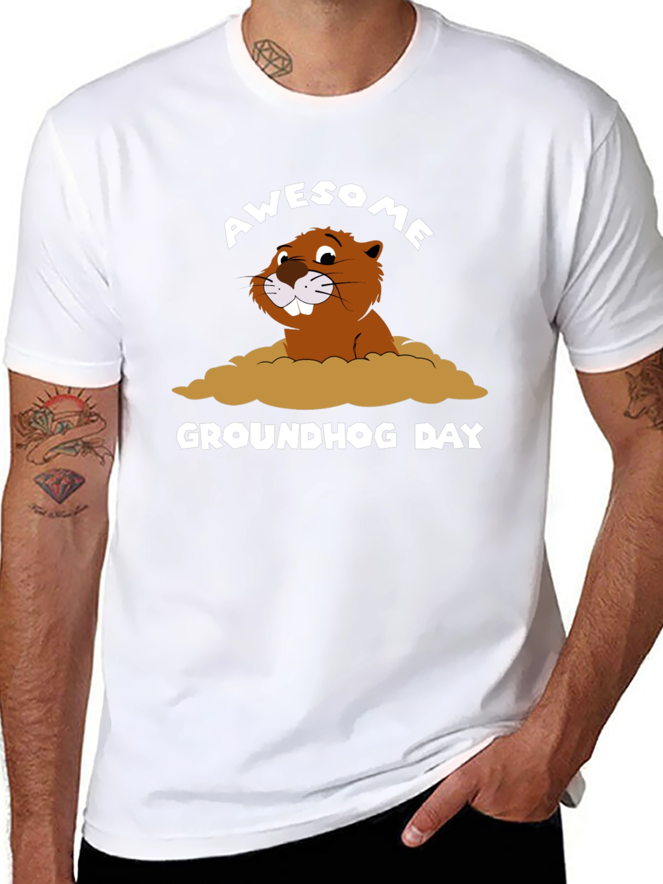 Awesome Groundhog Day T-Shirt