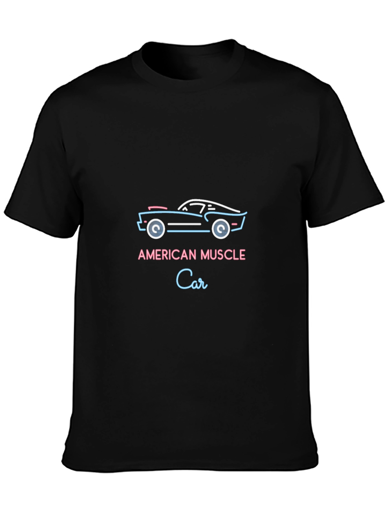 American Muscle Car Graphic Tee - Black
