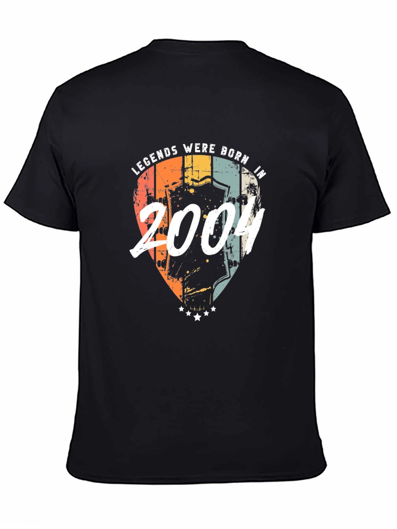 Legends Born in 2004 Black Graphic Tee