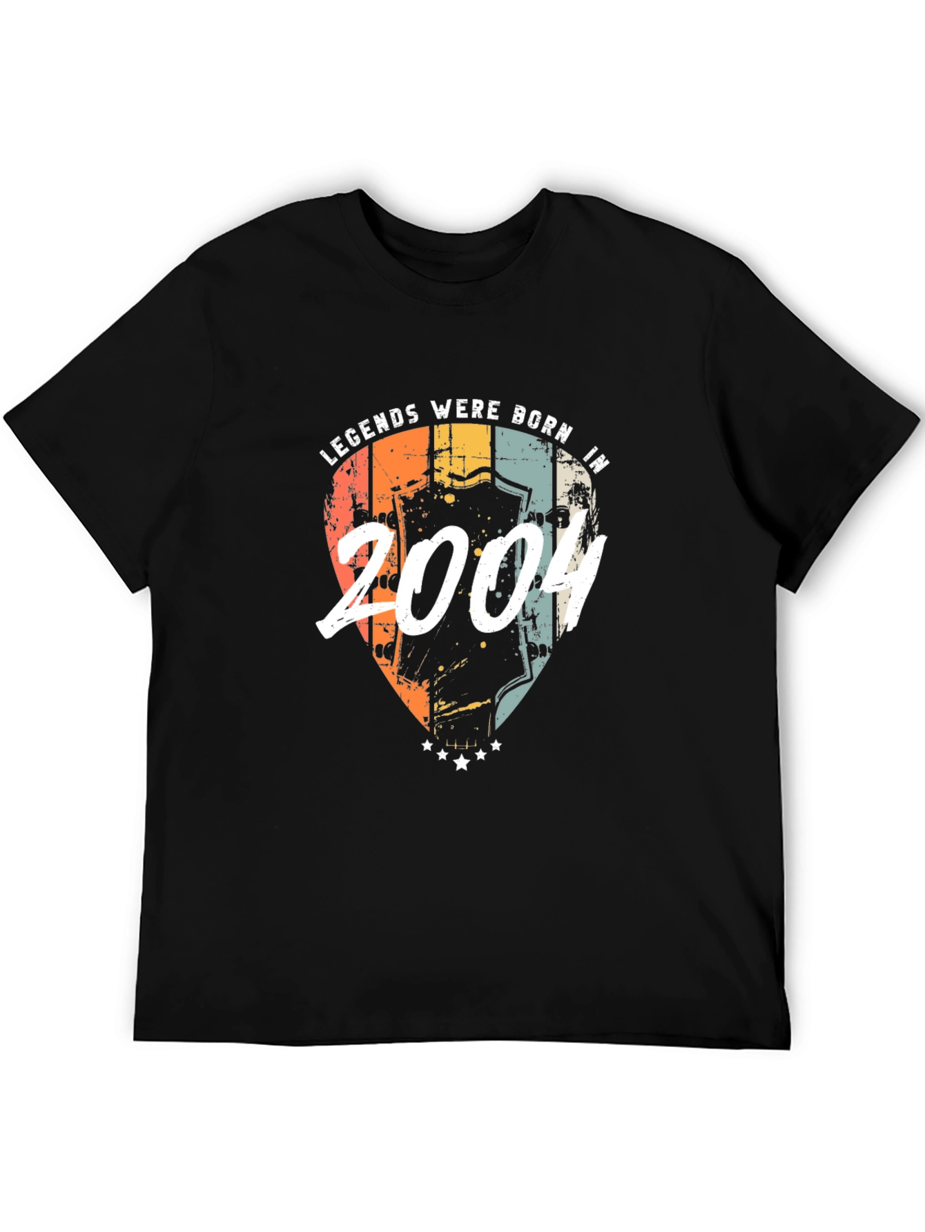 Legends Born in 2004 Black Graphic Tee