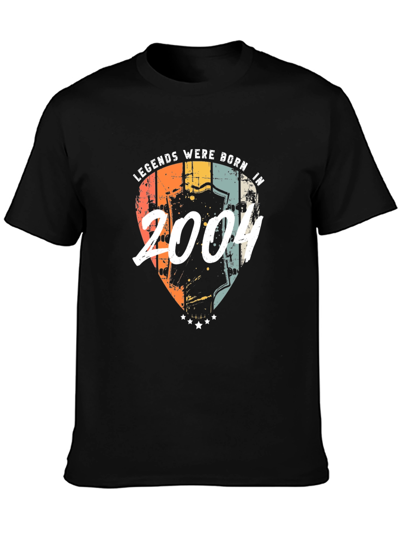 Legends Born in 2004 Black Graphic Tee