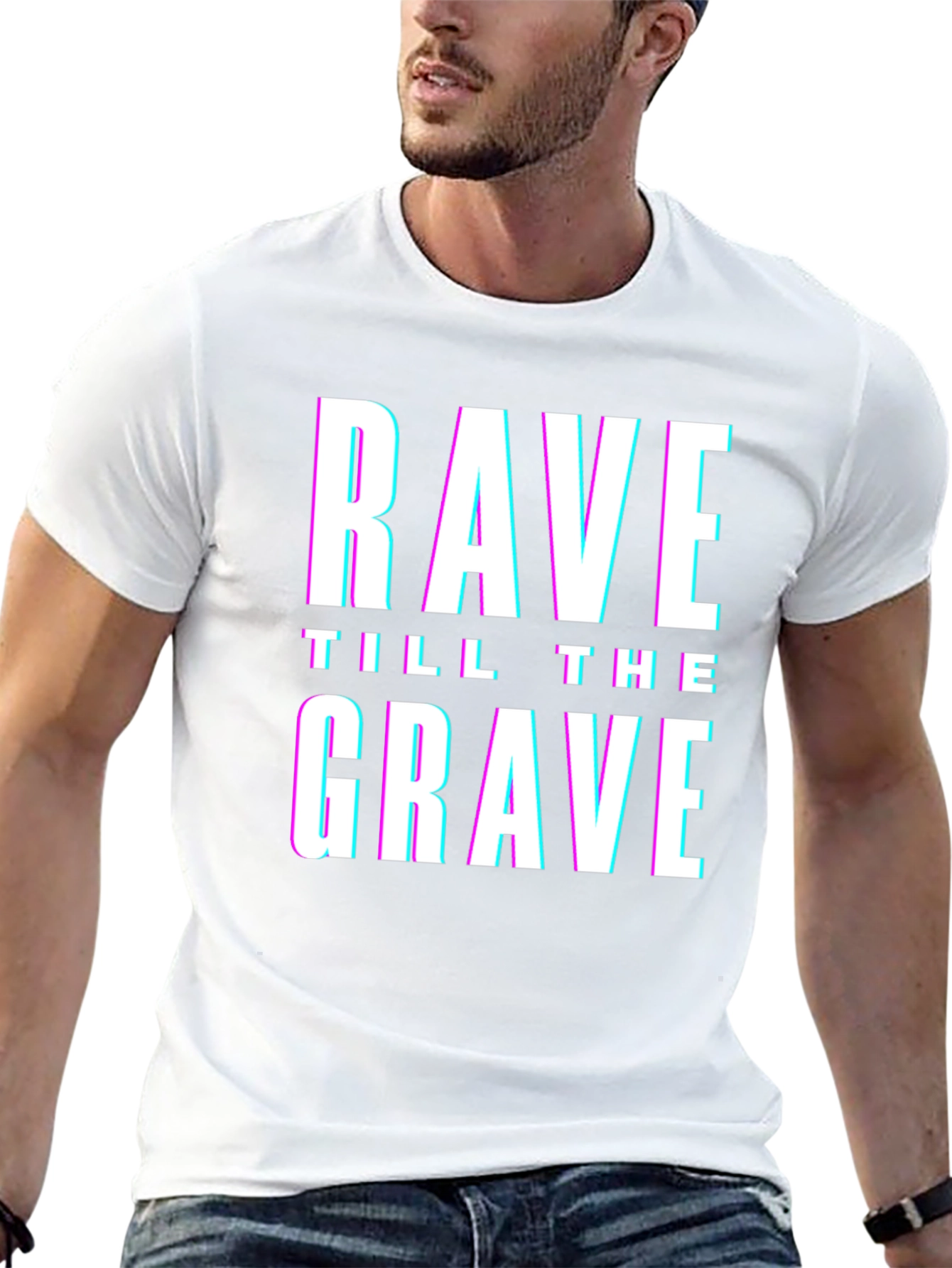 Rave Till The Grave Graphic T-Shirt
