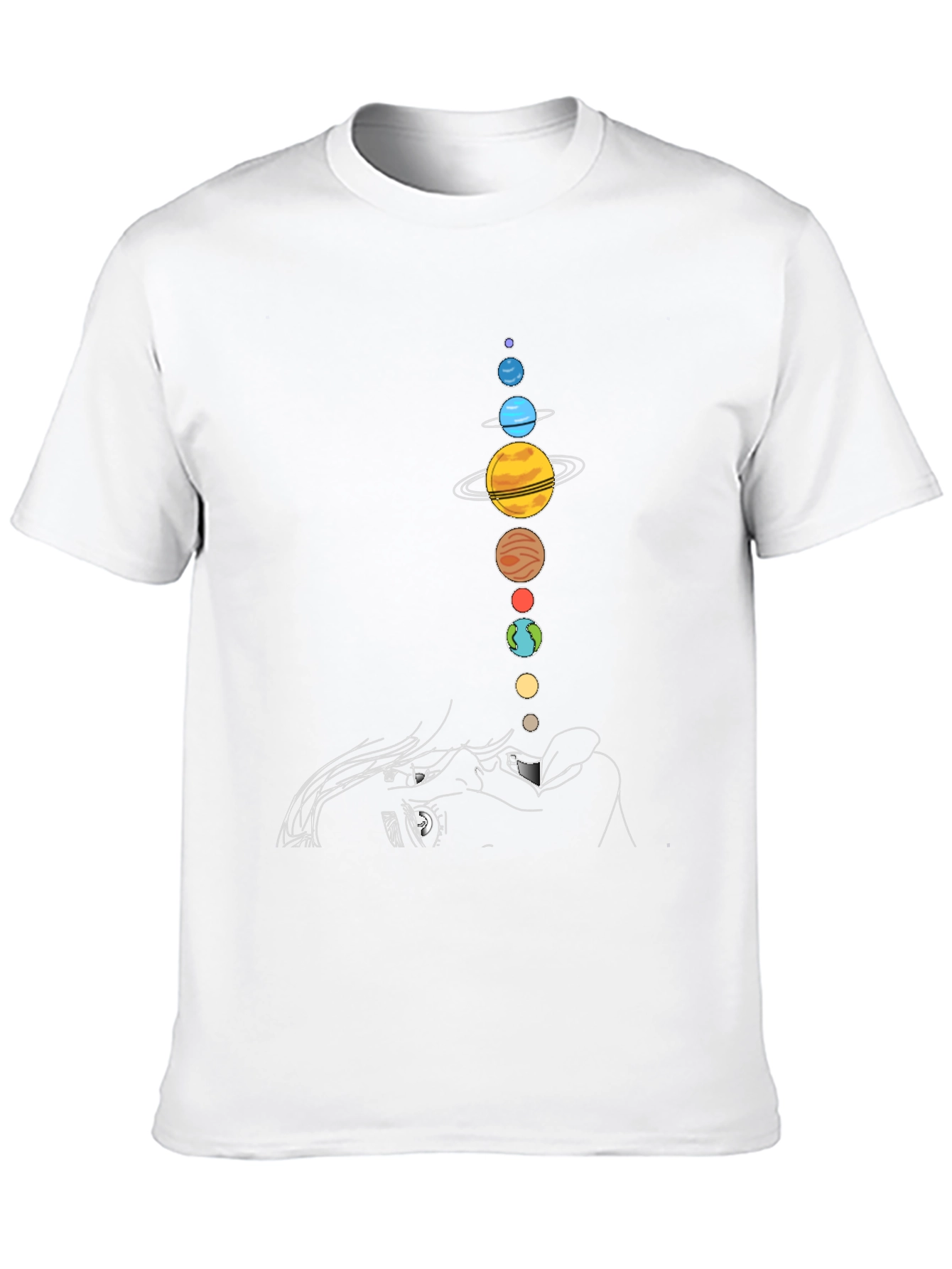 Planetary Alignment Graphic Tee - Unique Design