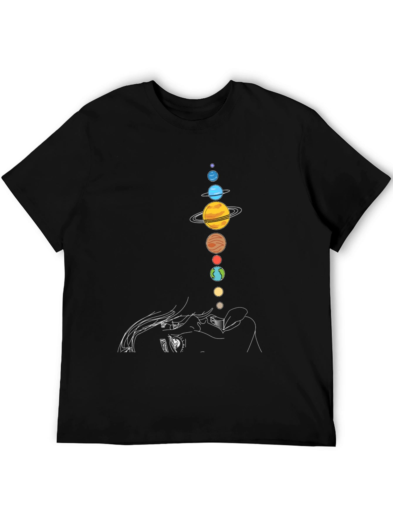 Planetary Alignment Graphic Tee - Unique Design