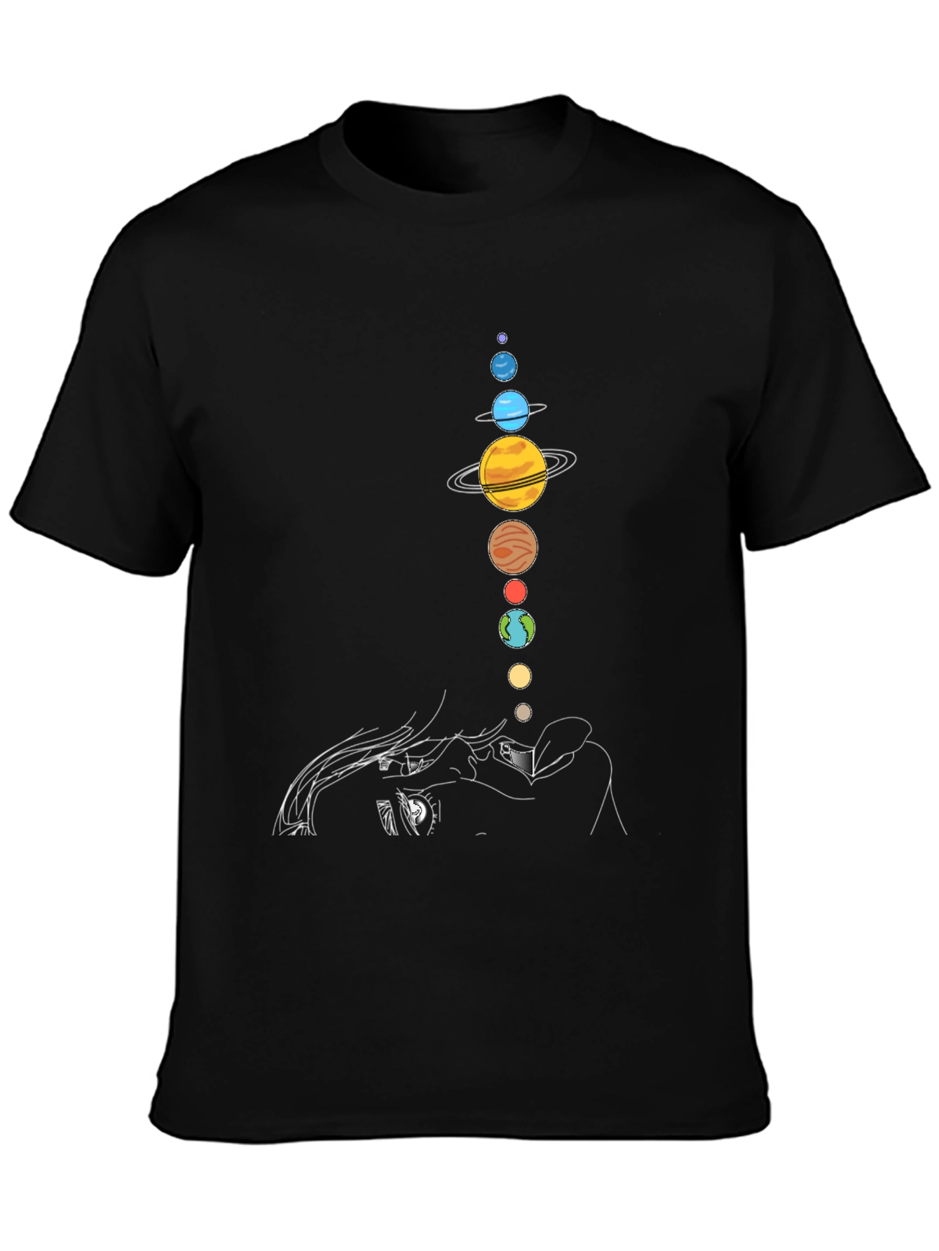 Planetary Alignment Graphic Tee - Unique Design