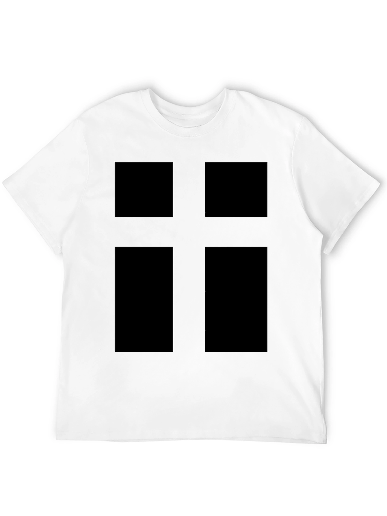 Modern Cross Graphic Tee - Black