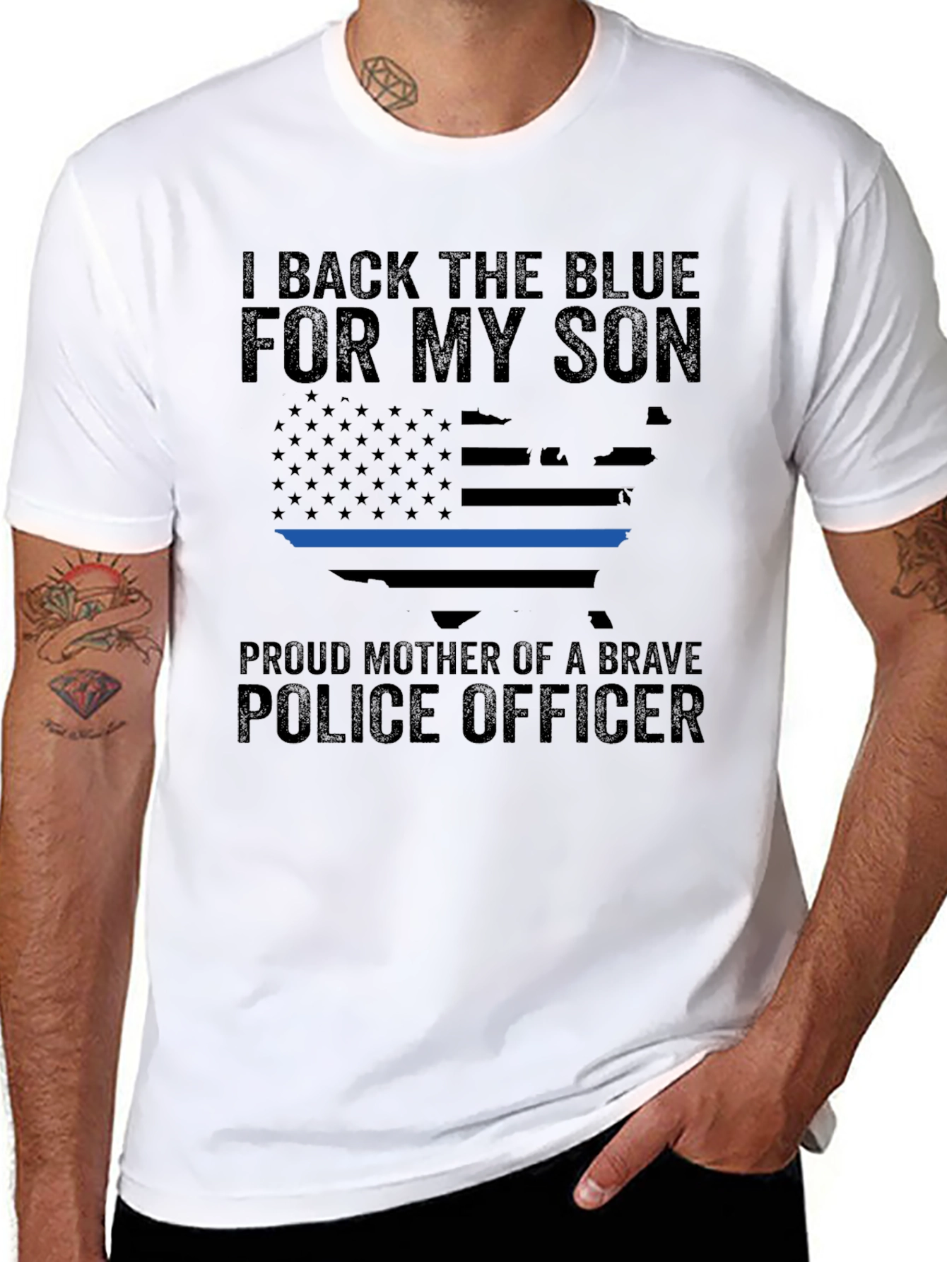 I Back The Blue For My Son T-Shirt