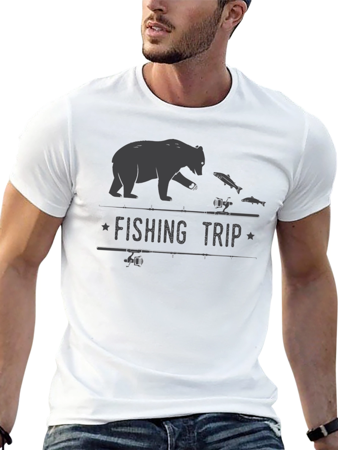 Mens Fishing Trip Graphic T-Shirt