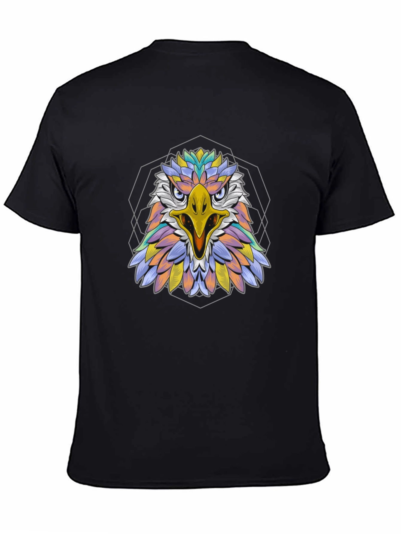 Geometric Eagle Graphic Tee - Bold Style