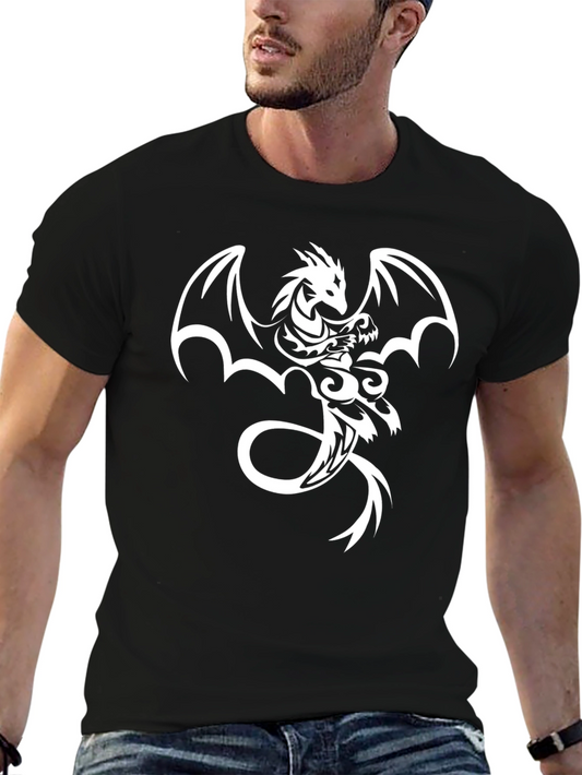 Dragon Graphic Black T-Shirt - Bold Style