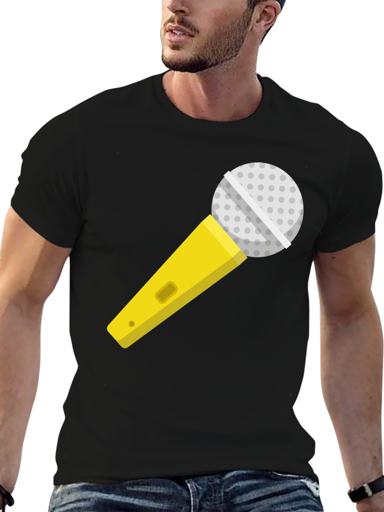 Microphone Graphic T-Shirt - Singer Karaoke Ready