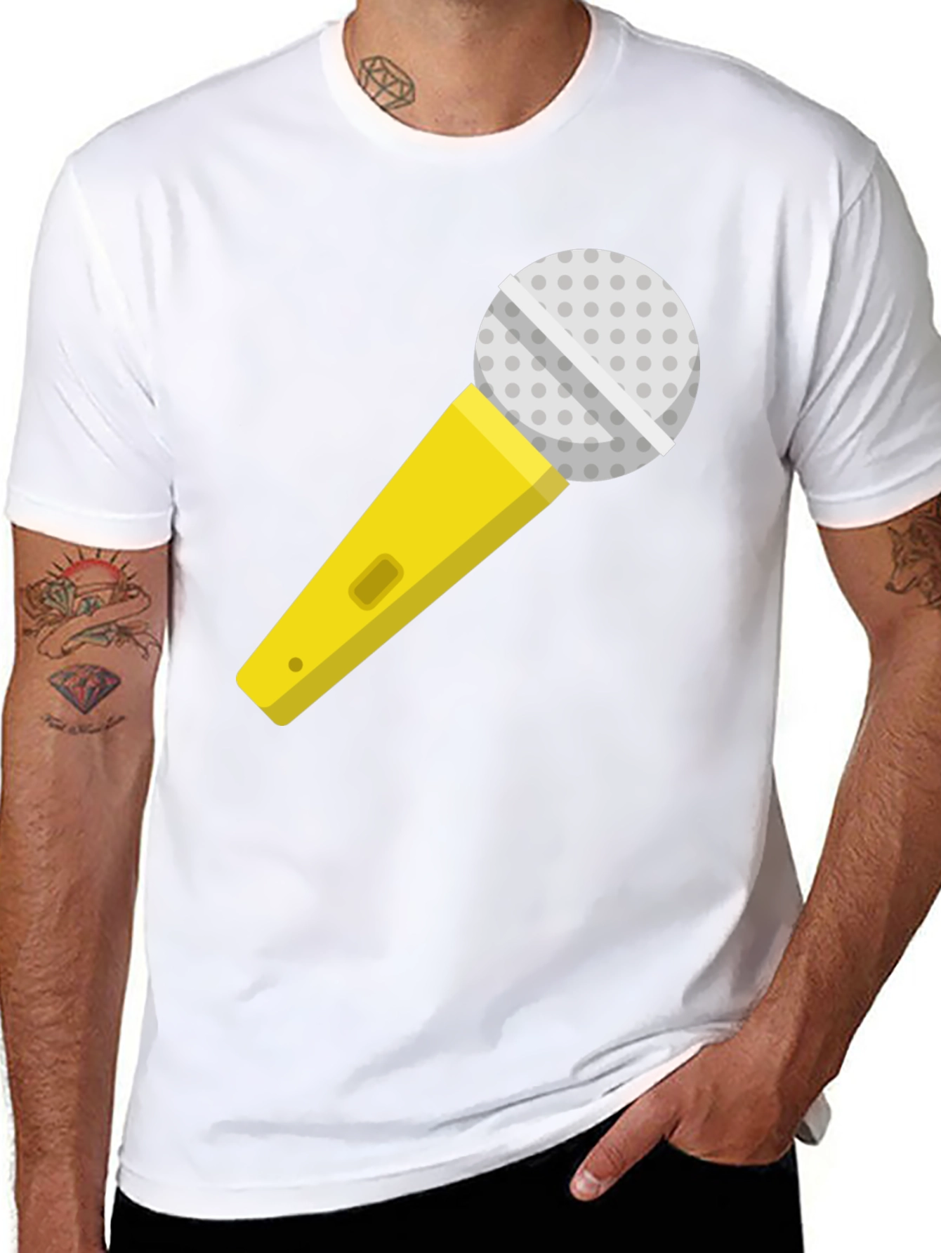 Microphone Graphic T-Shirt - Singer Karaoke Ready
