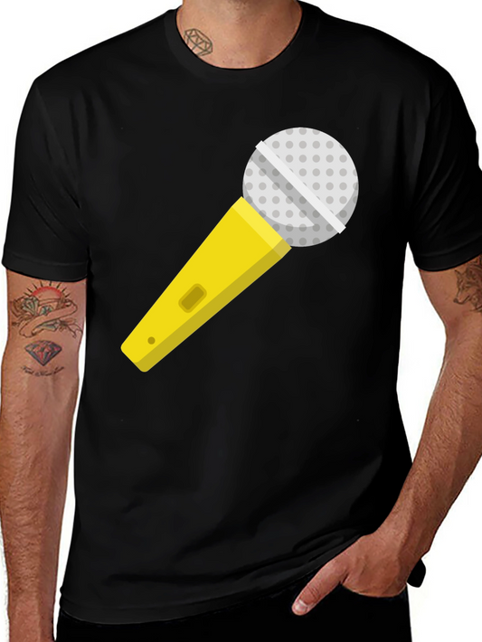Microphone Graphic T-Shirt - Singer Karaoke Ready