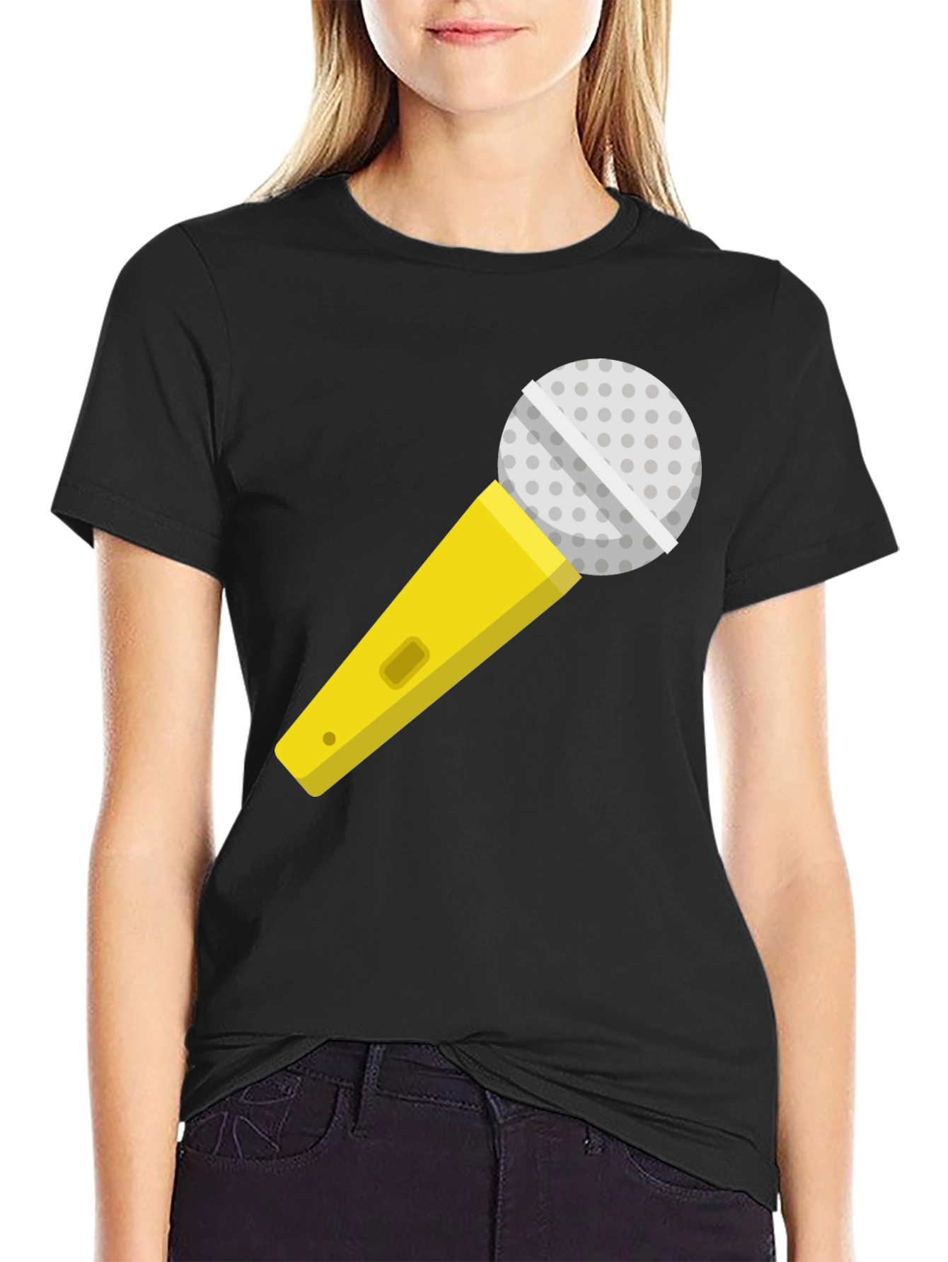 Microphone Graphic T-Shirt - Singer Karaoke Ready