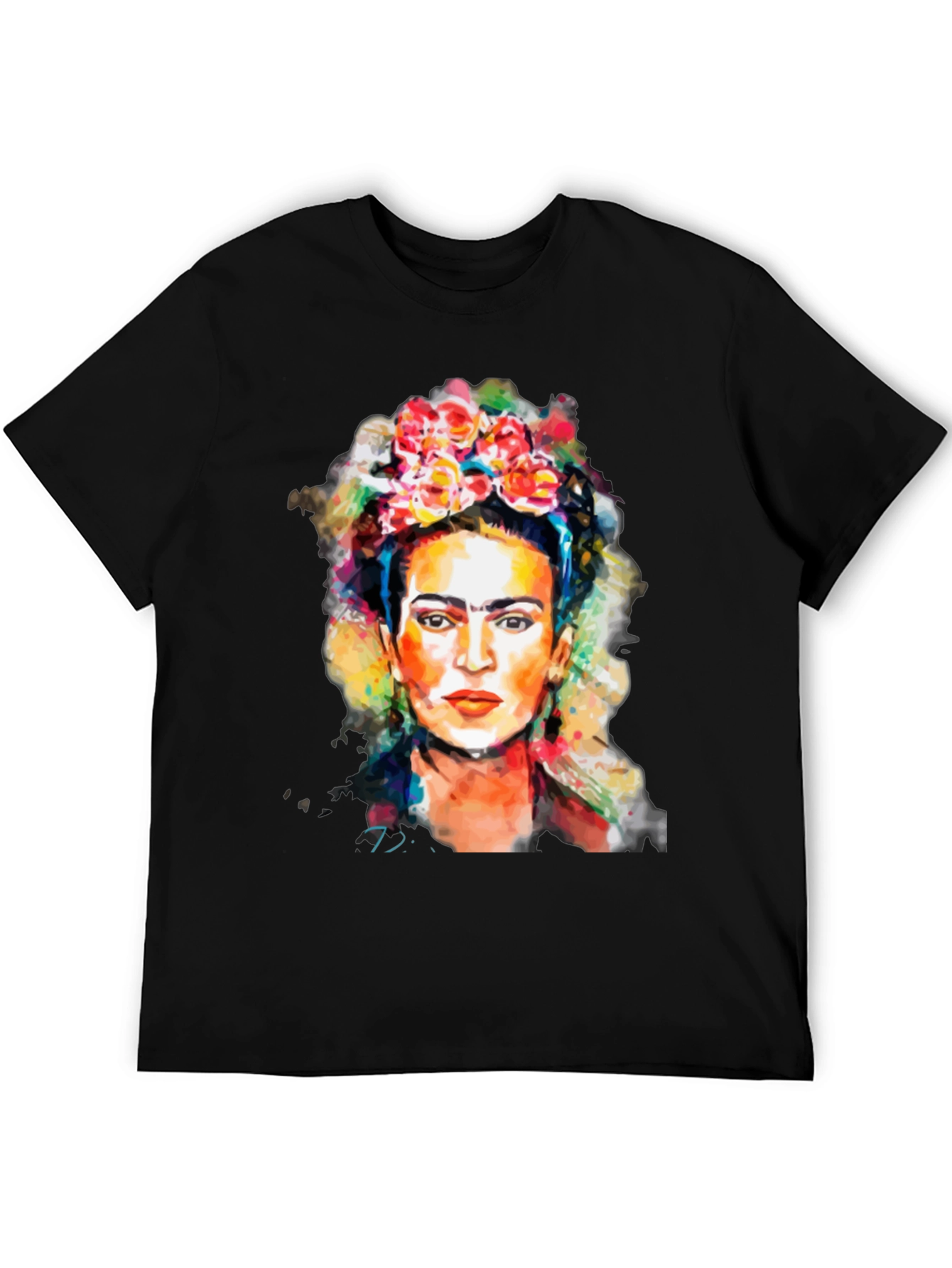 Frida Kahlo Graphic Tee - Artistic Black T-Shirt
