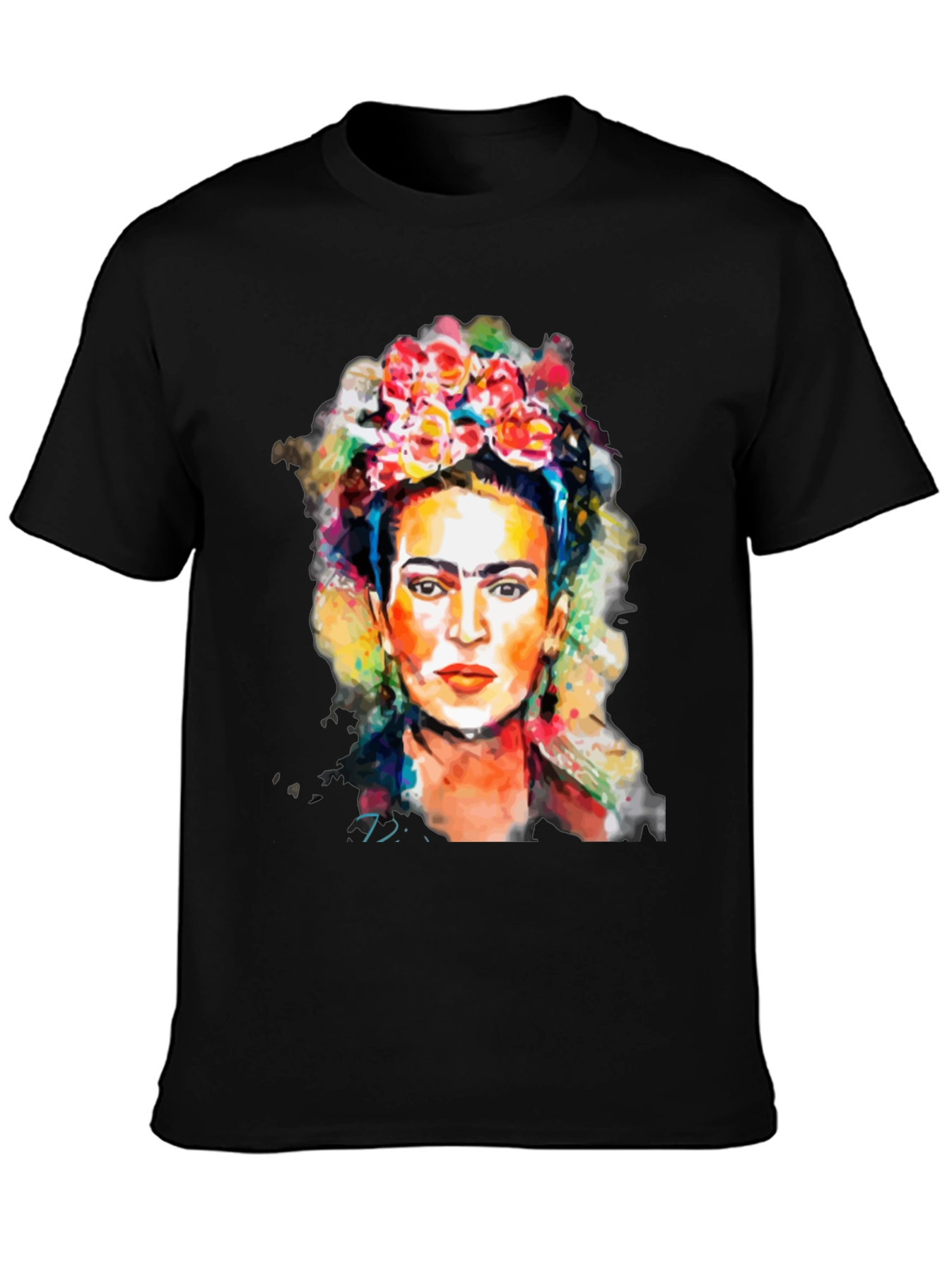 Frida Kahlo Graphic Tee - Artistic Black T-Shirt