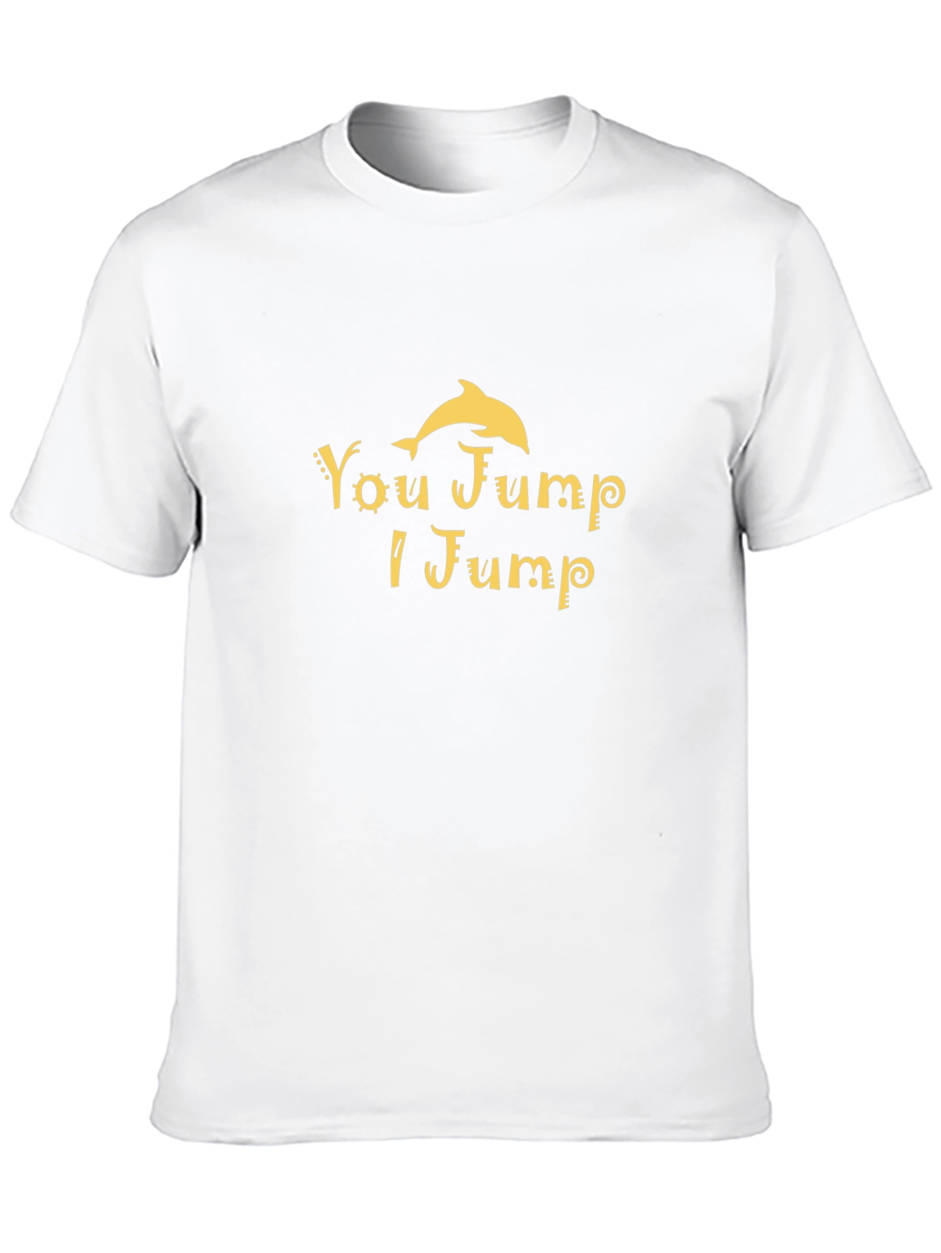 You Jump I Jump Dolphin Graphic Tee - Black