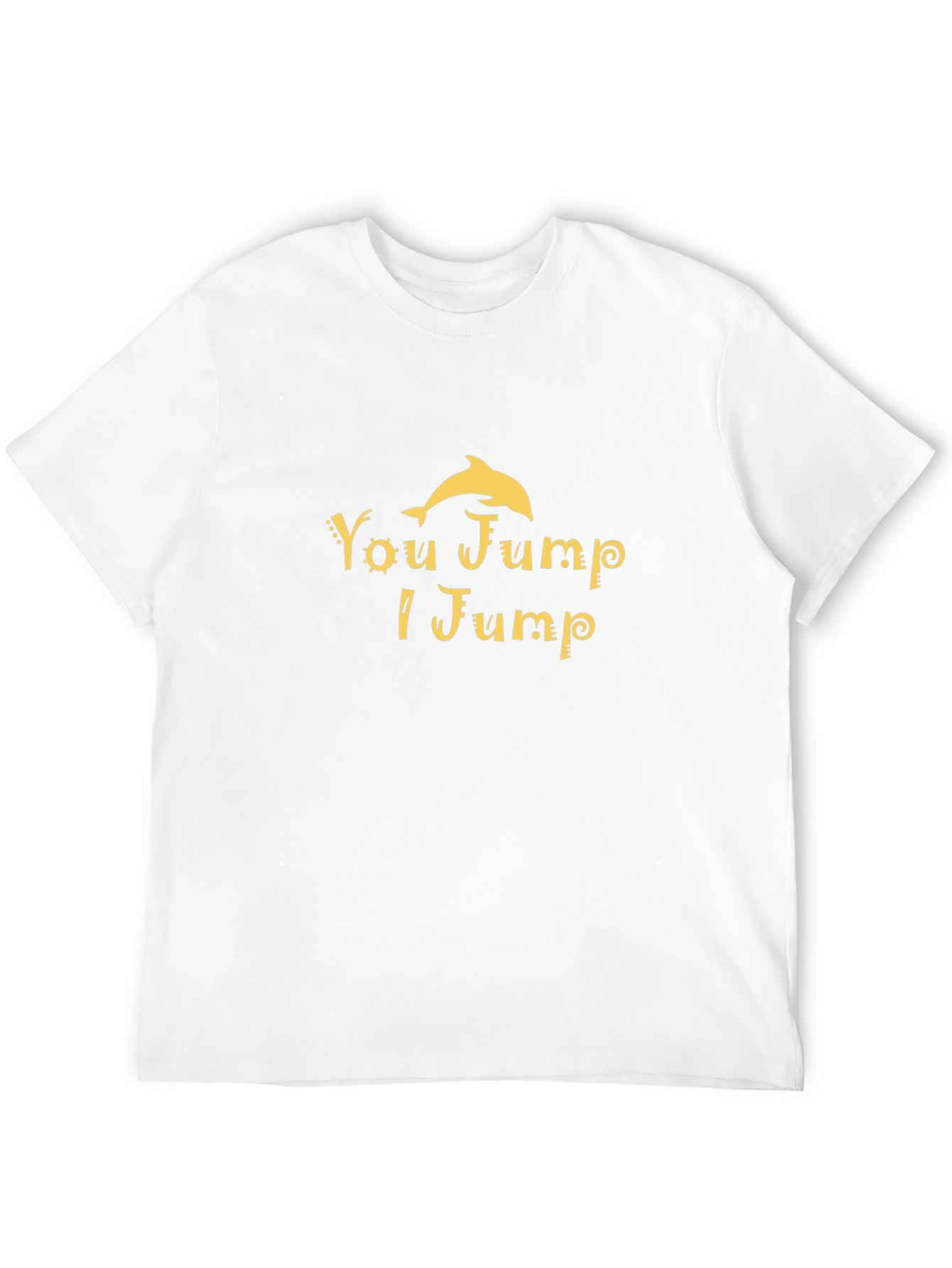 You Jump I Jump Dolphin Graphic Tee - Black