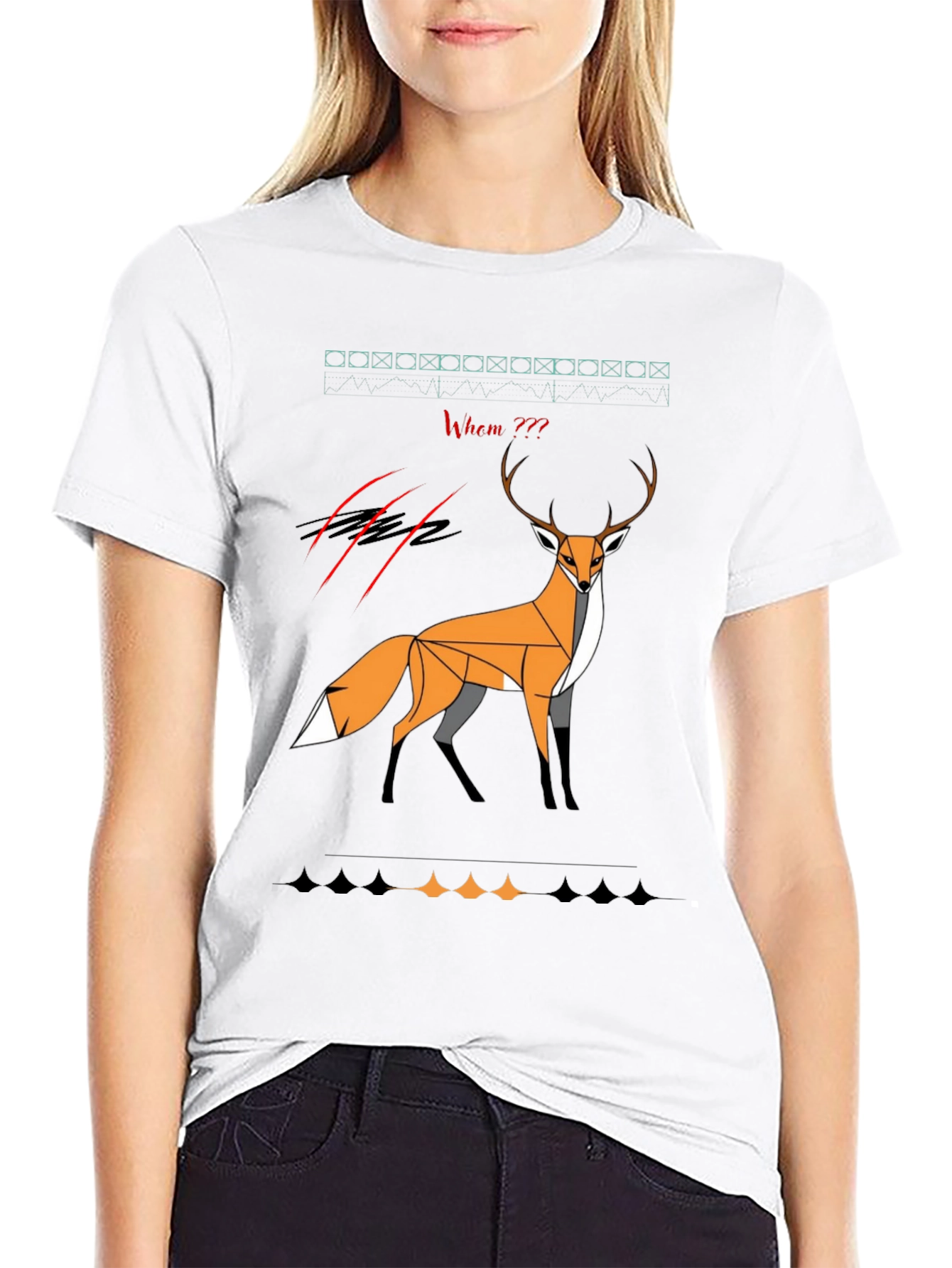 Geometric Fox Graphic Tee