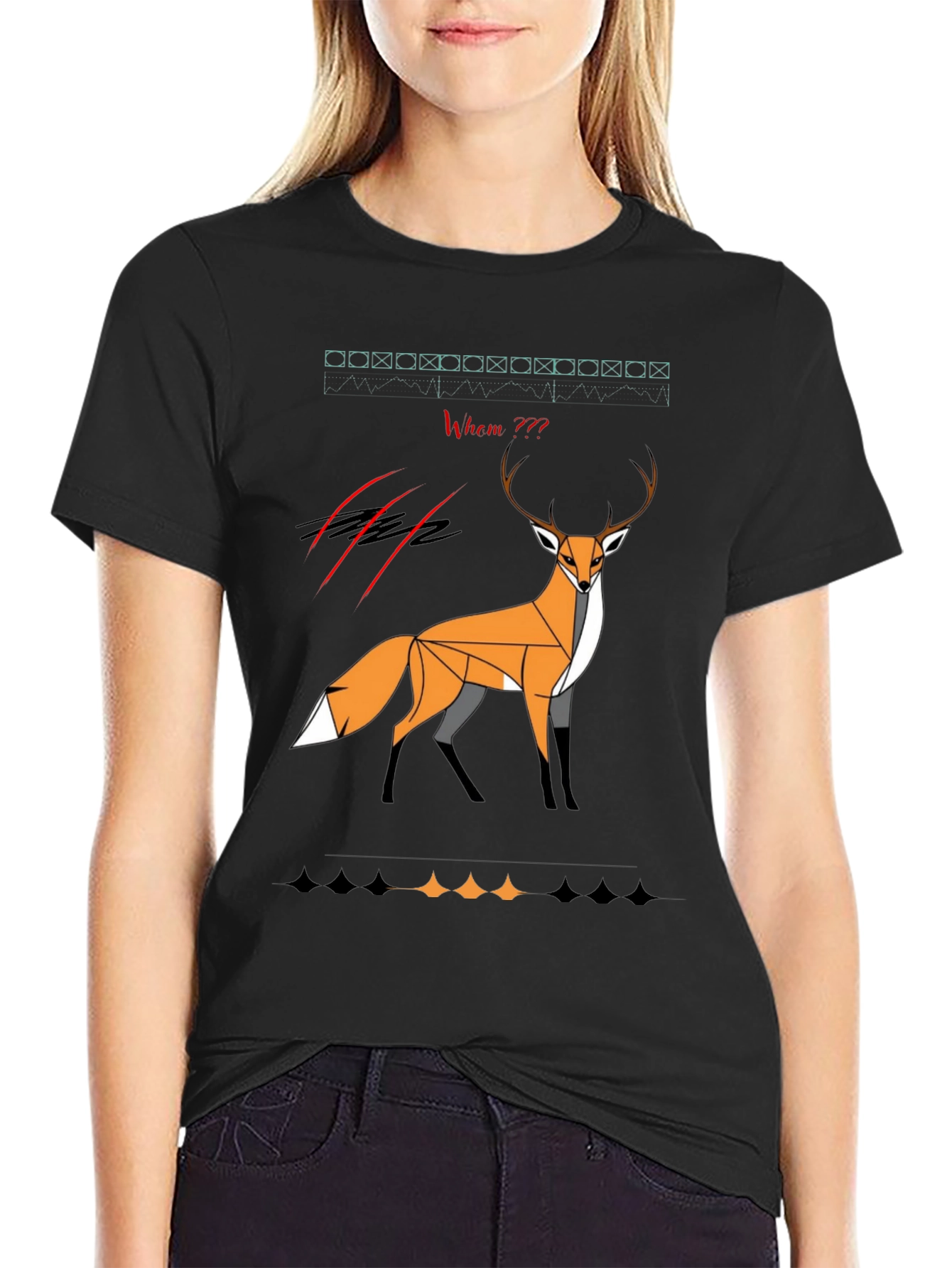 Geometric Fox Graphic Tee