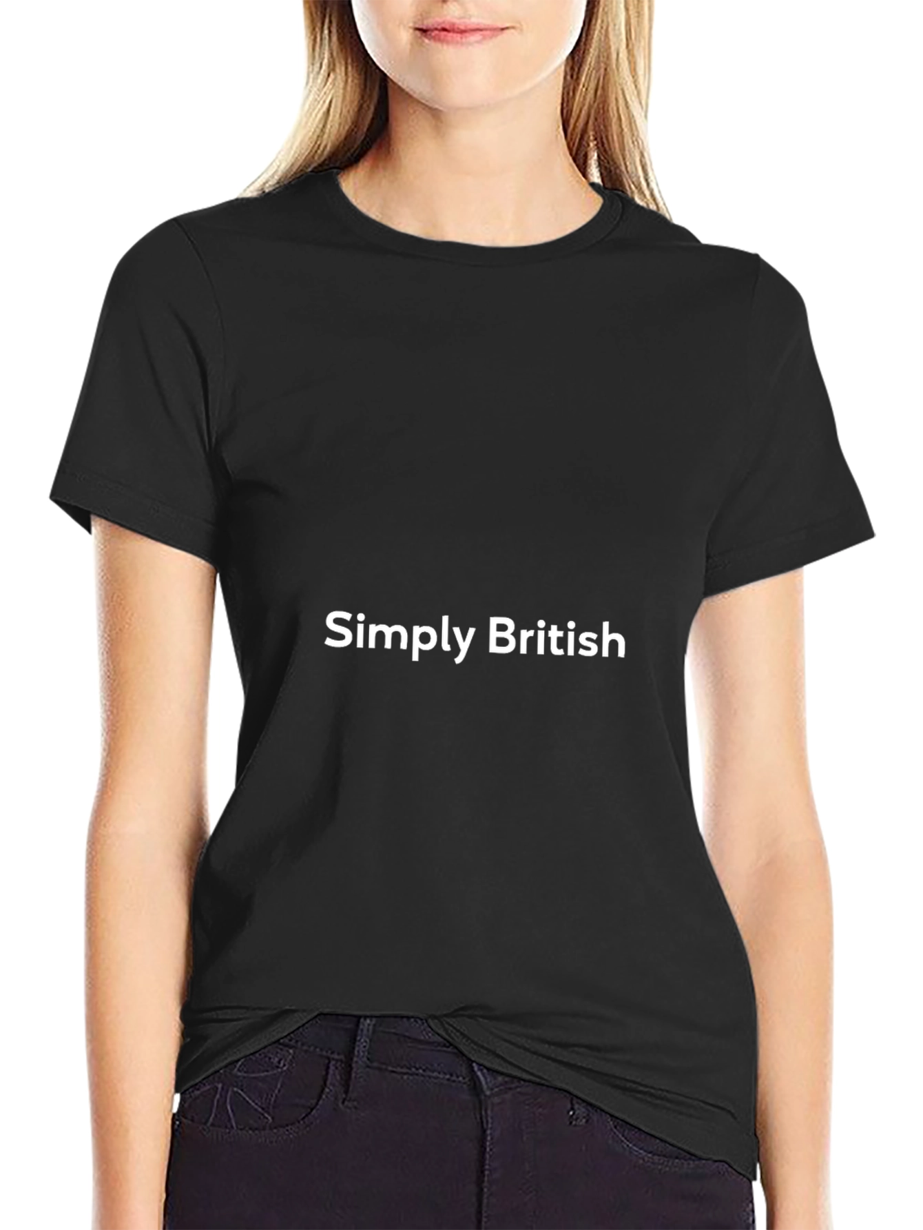 Simply British Black T-Shirt - Casual Comfort