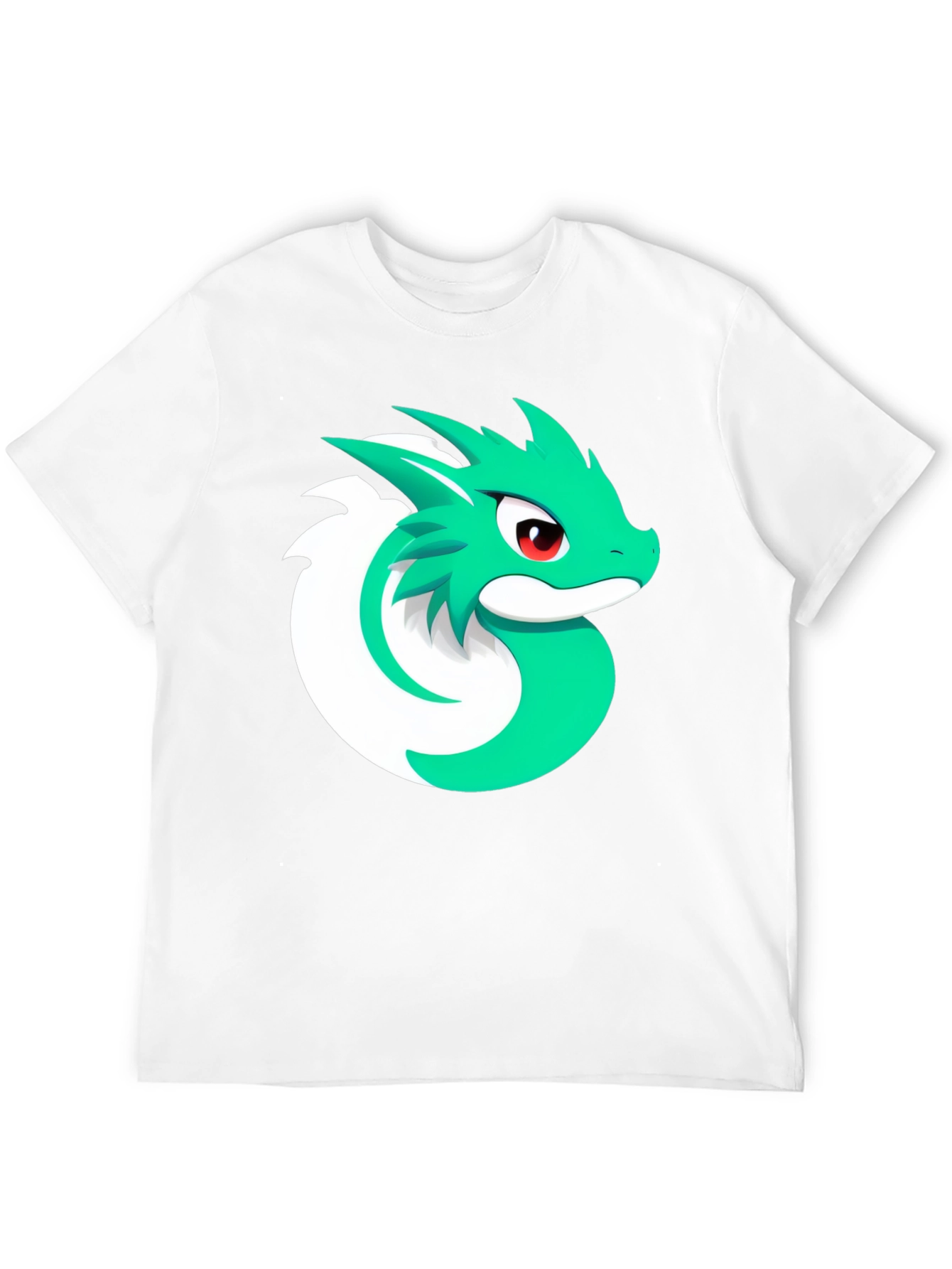Cool Dragon Graphic Tee - Black Cotton Blend T-Shirt