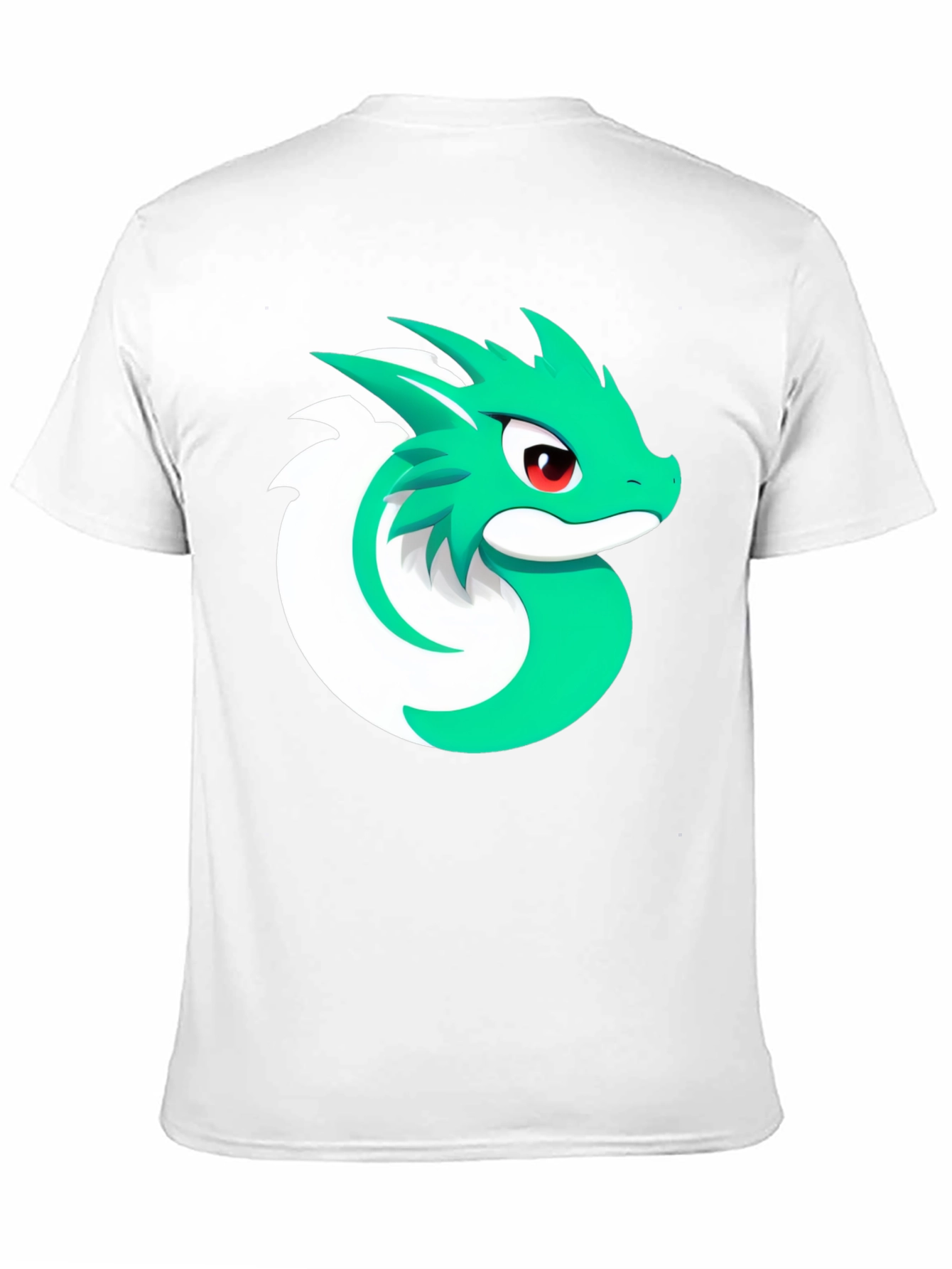 Cool Dragon Graphic Tee - Black Cotton Blend T-Shirt