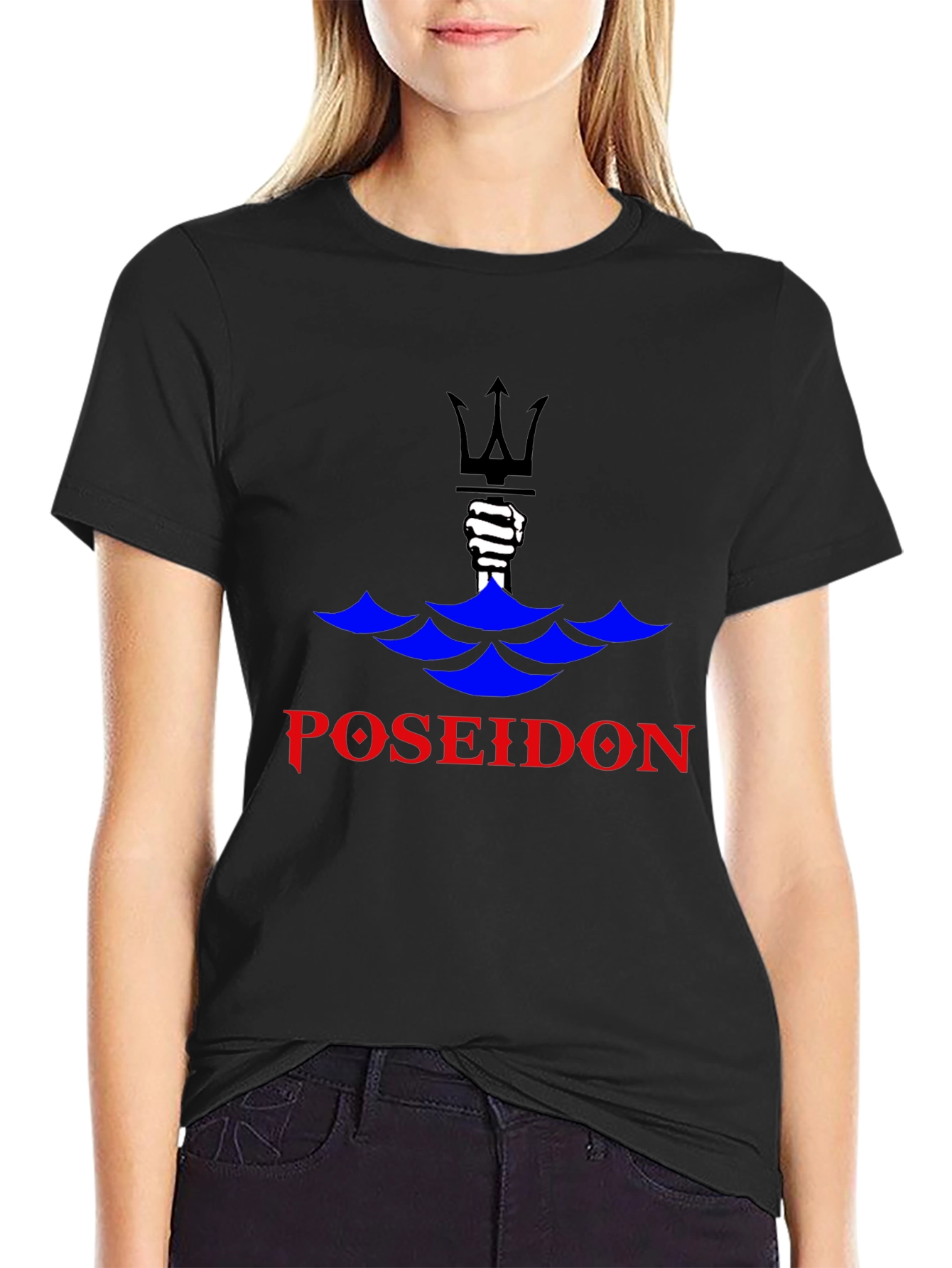 Poseidon Black Graphic Tee - Mens