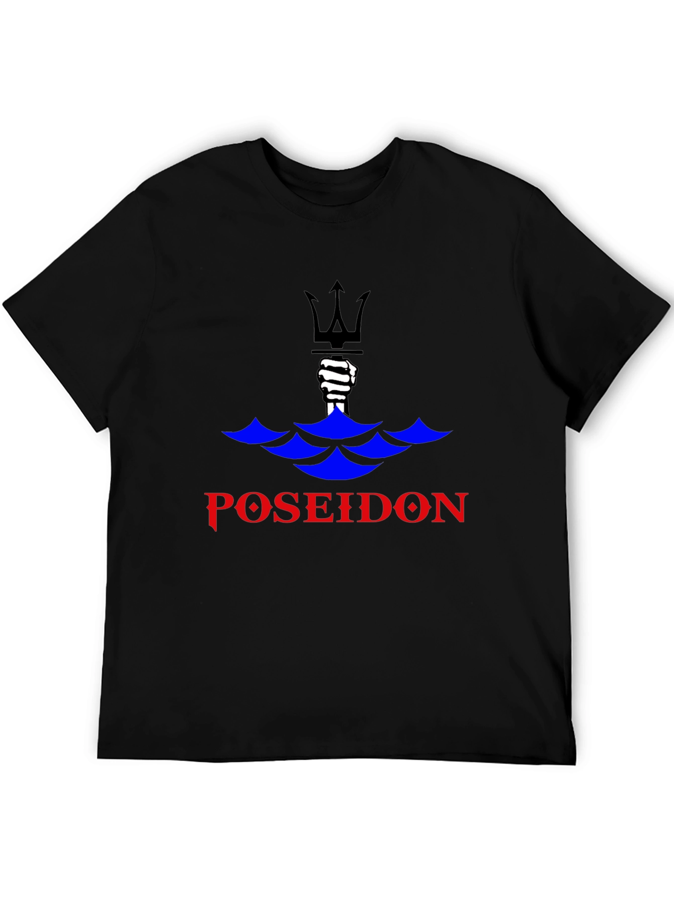 Poseidon Black Graphic Tee - Mens