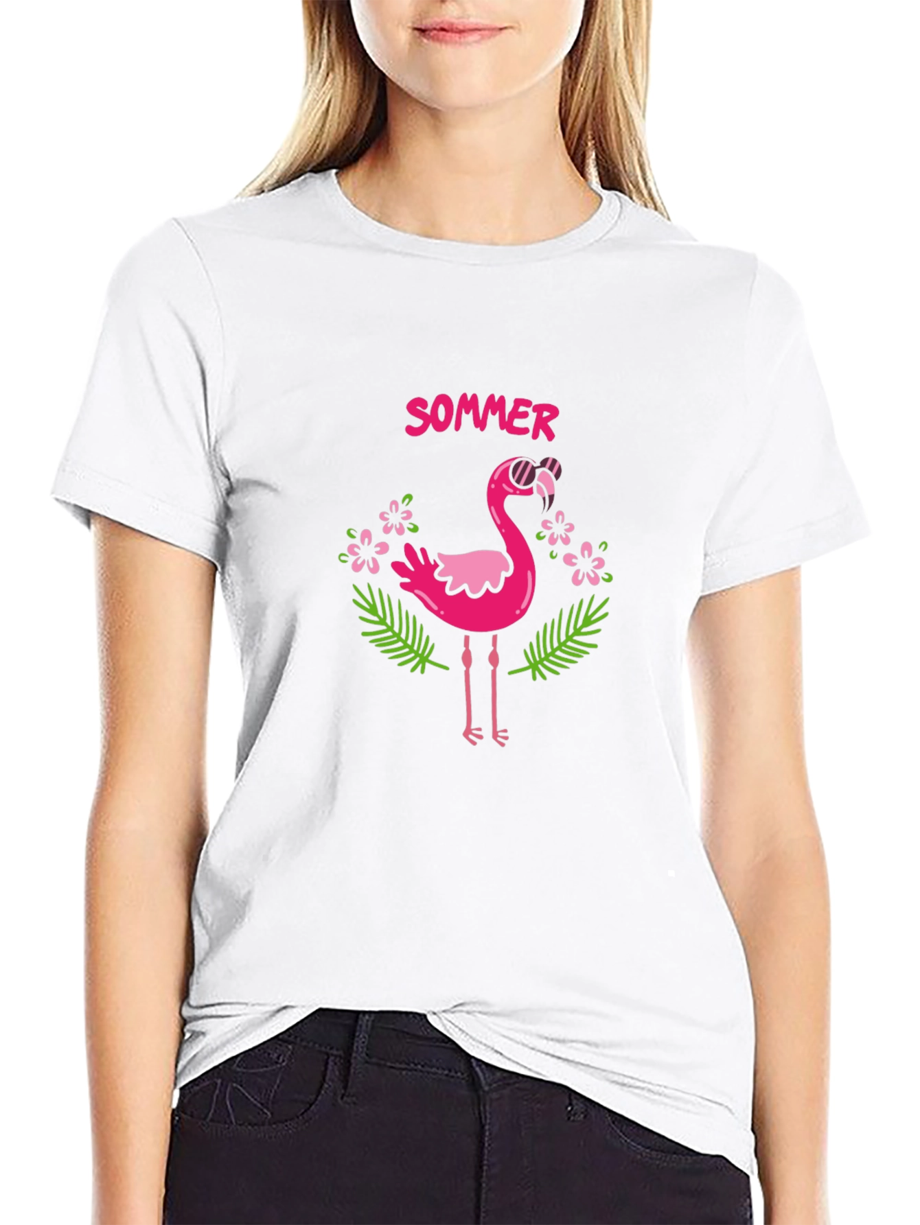 Summer Flamingo T-Shirt - Tropical Style
