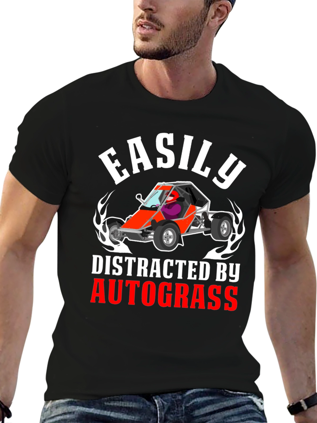 Easily Distracted By Autograss Racing T-Shirt