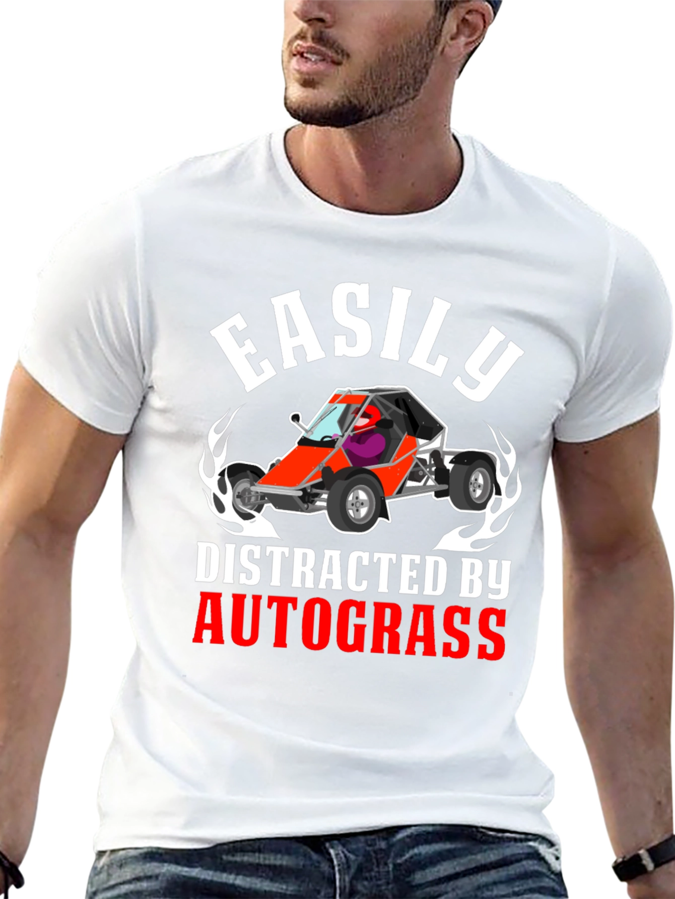 Easily Distracted By Autograss Racing T-Shirt
