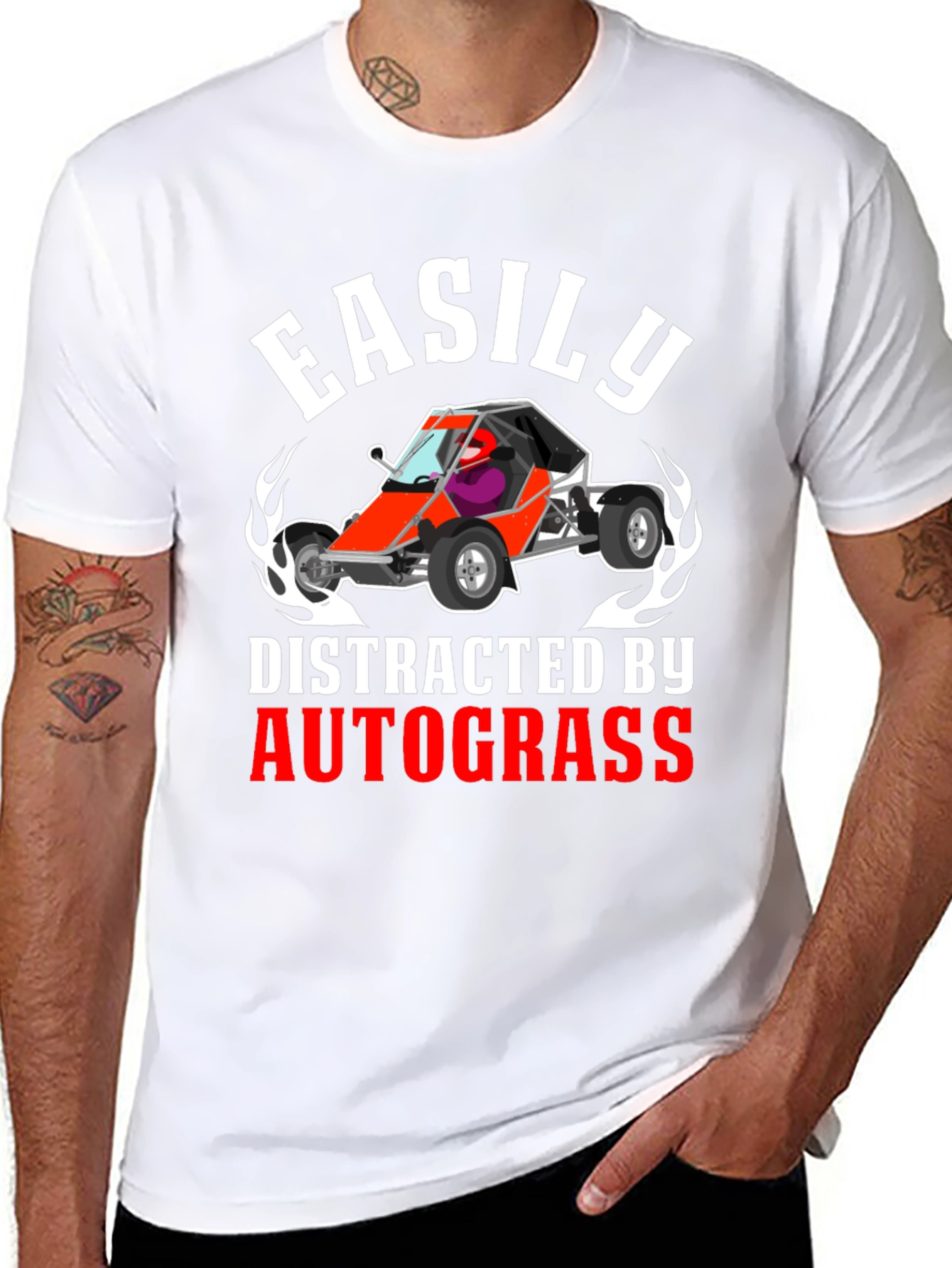 Easily Distracted By Autograss Racing T-Shirt