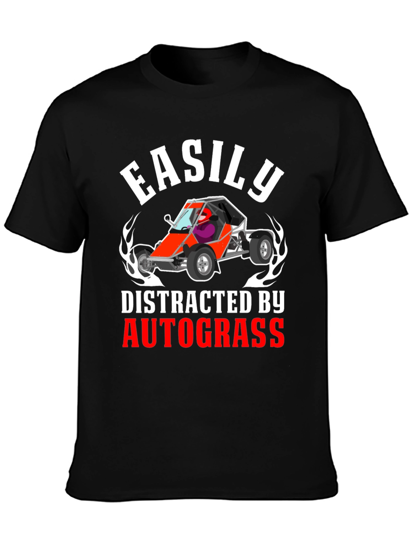 Easily Distracted By Autograss Racing T-Shirt