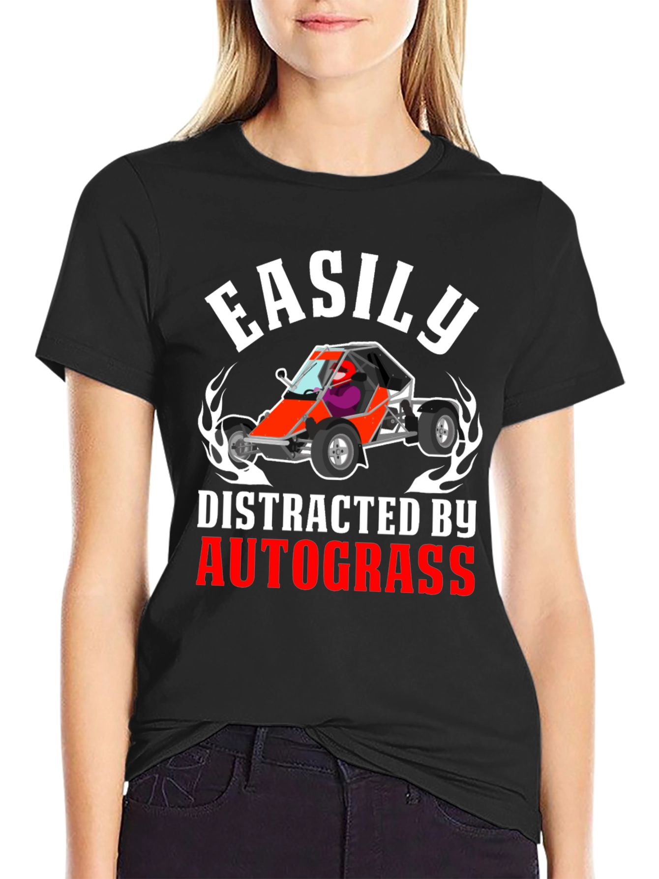 Easily Distracted By Autograss Racing T-Shirt