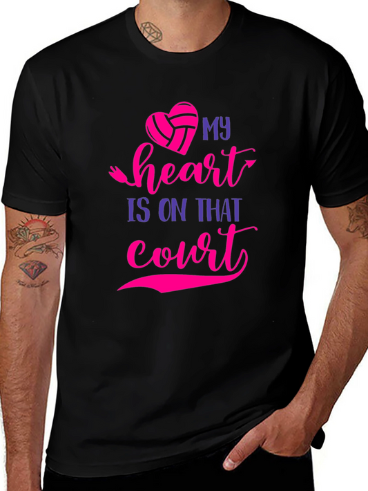 Volleyball Heart T-Shirt - Court Passion