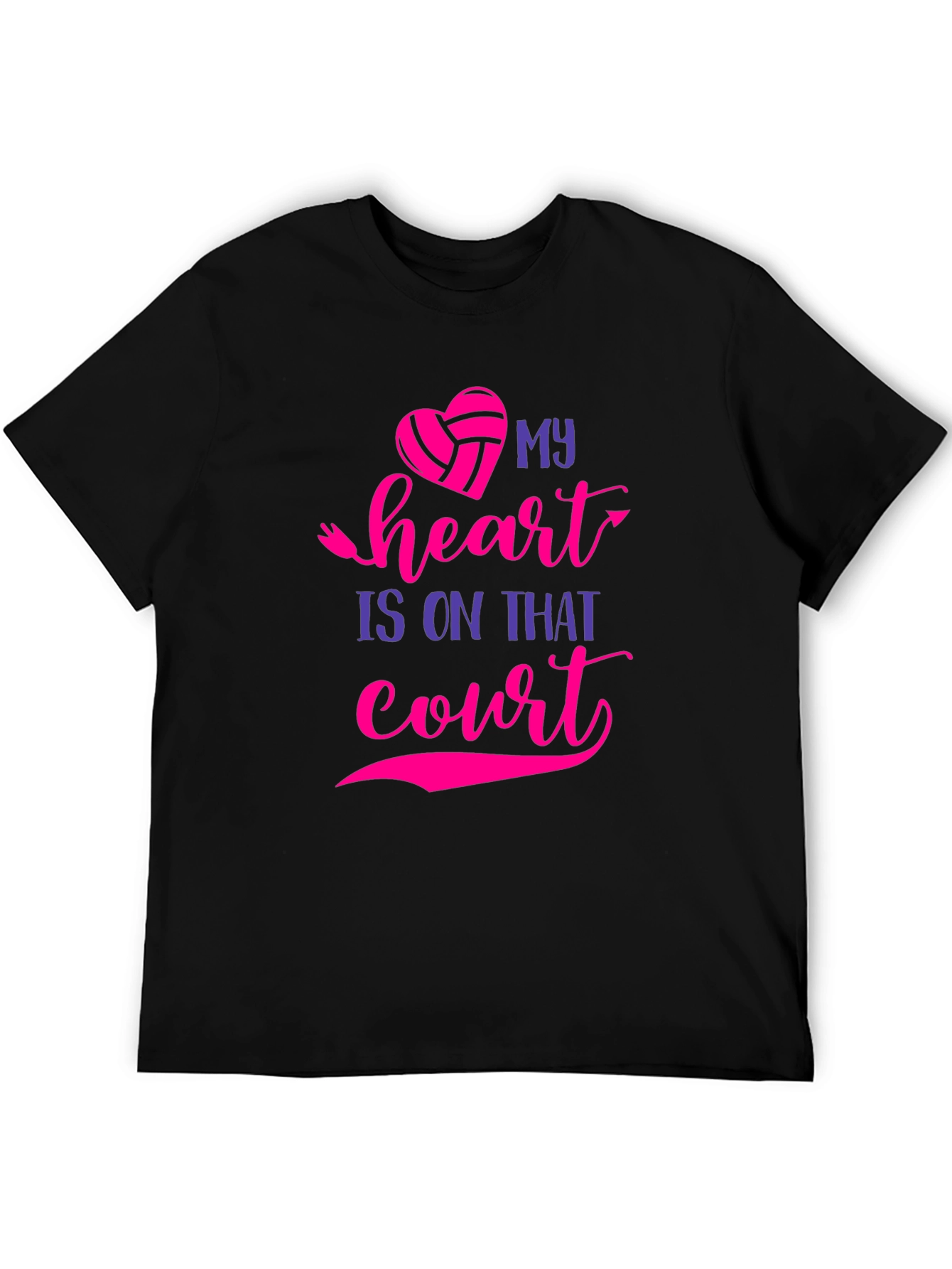 Volleyball Heart T-Shirt - Court Passion
