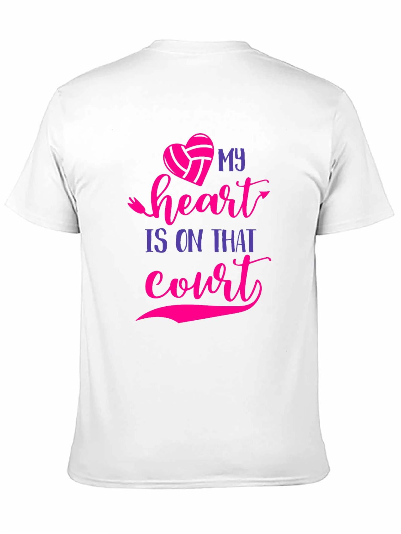Volleyball Heart T-Shirt - Court Passion