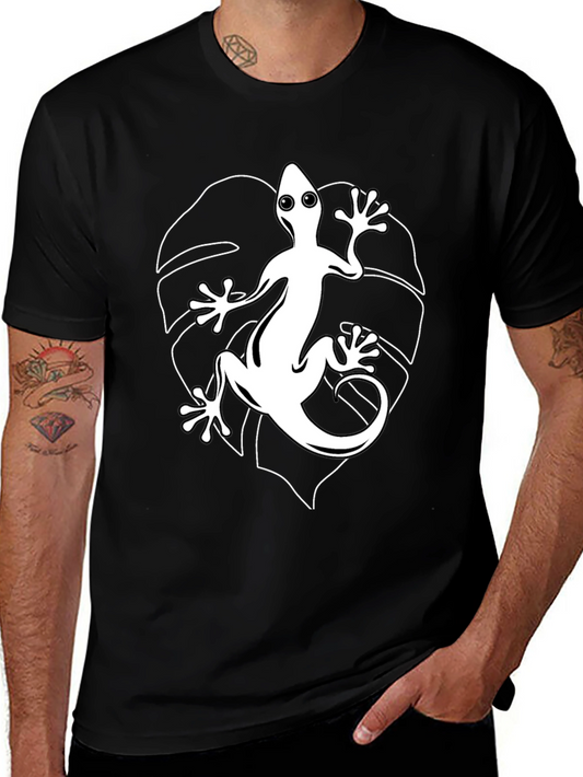 Lizard Graphic T-Shirt - Stylish Black Tee
