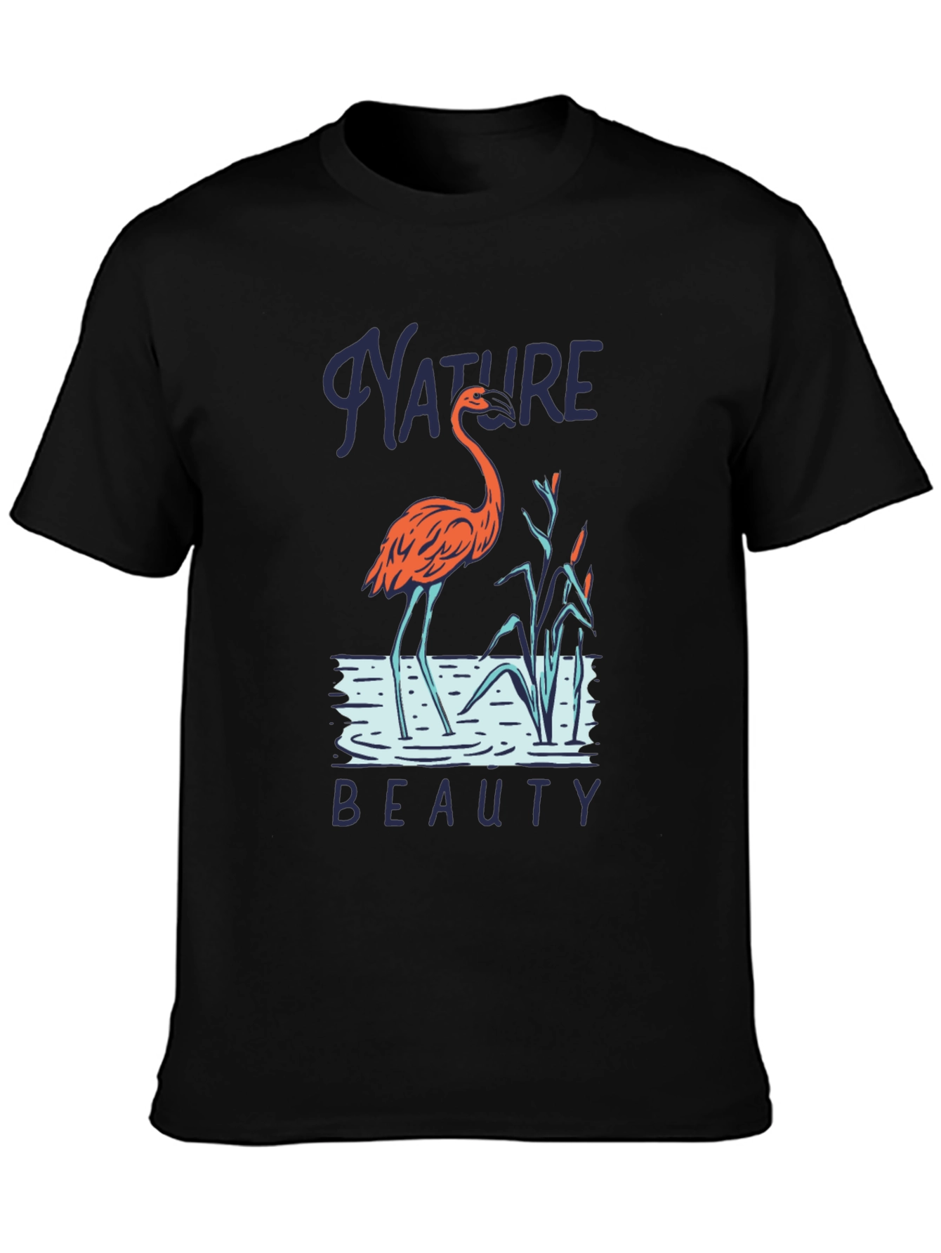 Nature Beauty Flamingo Graphic Tee